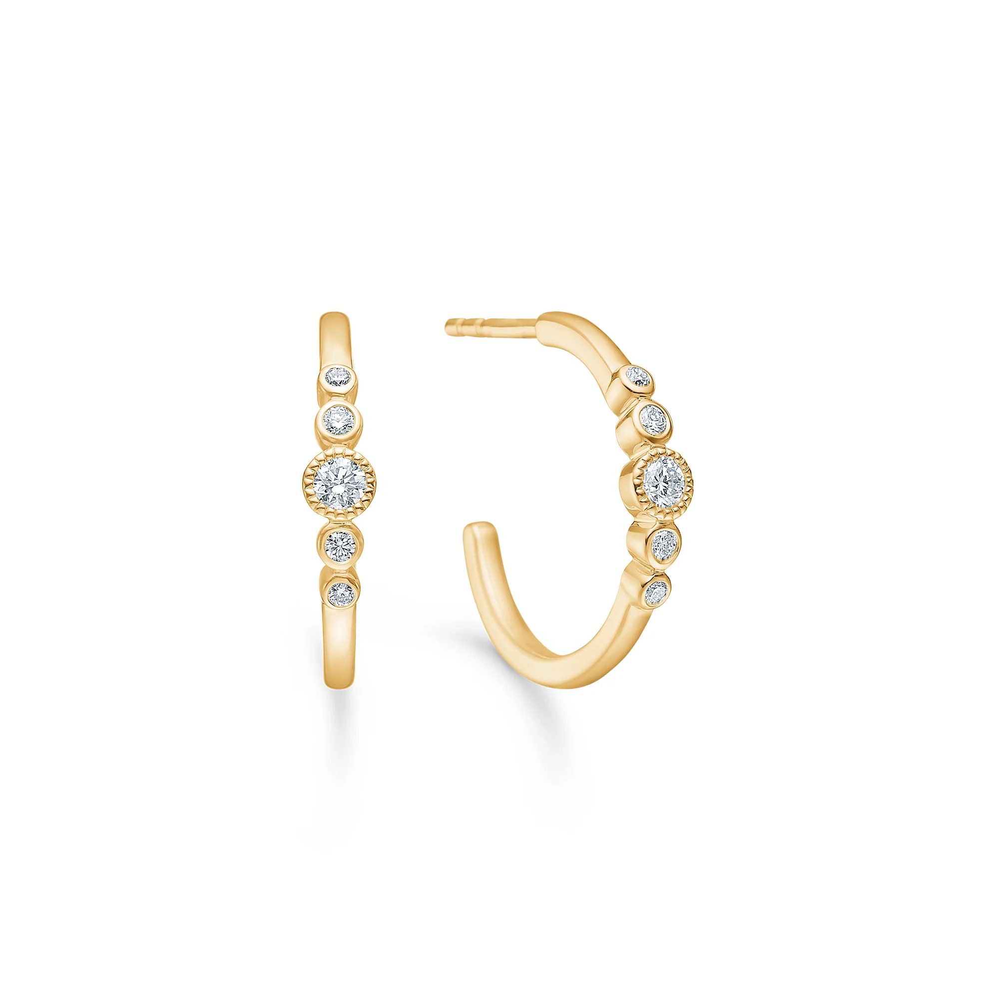 Mads.Z - DIamond Poetry ørestikker - 14 kt. guld 0,21 ct. W/SI