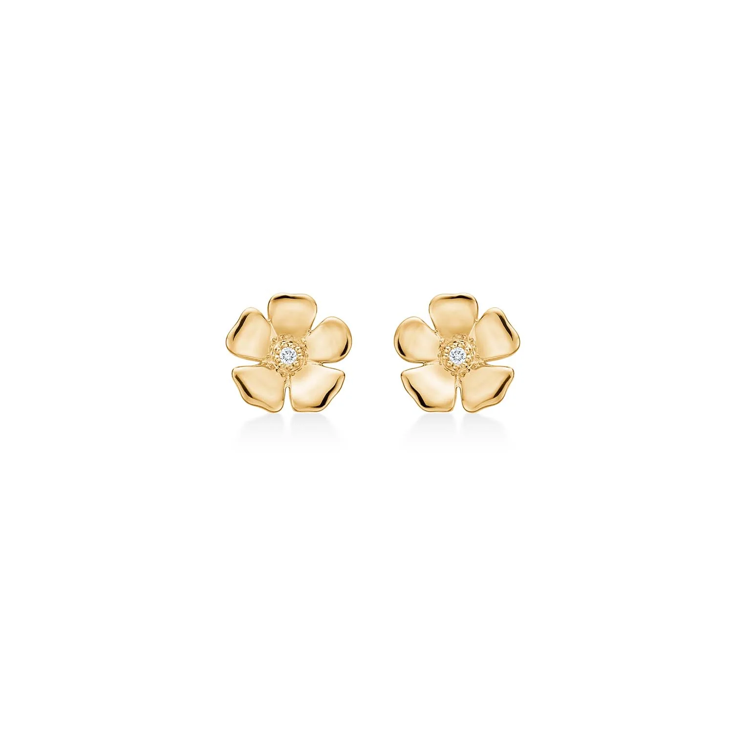 Mads.Z - Fleur ørestikker, 0,008 ct. w/si - 14 kt. guld