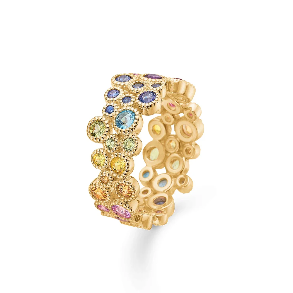 Mads.Z - Luxury Rainbow ring - 14 kt. guld