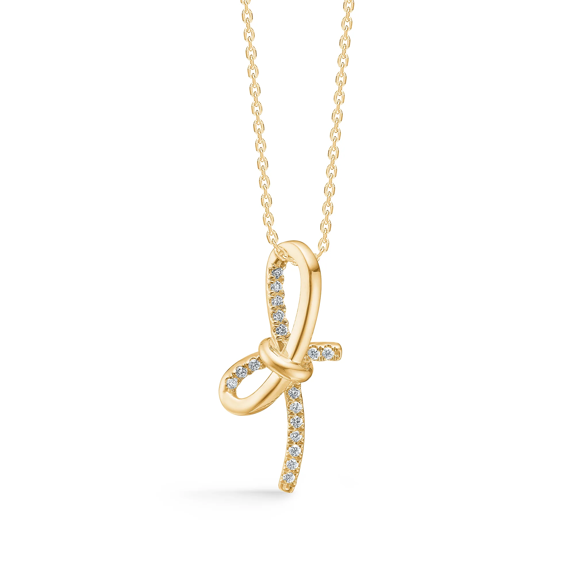 Mads.Z - Miss Butterfly vedhæng - 14 kt. guld, 0,14 ct. W/SI