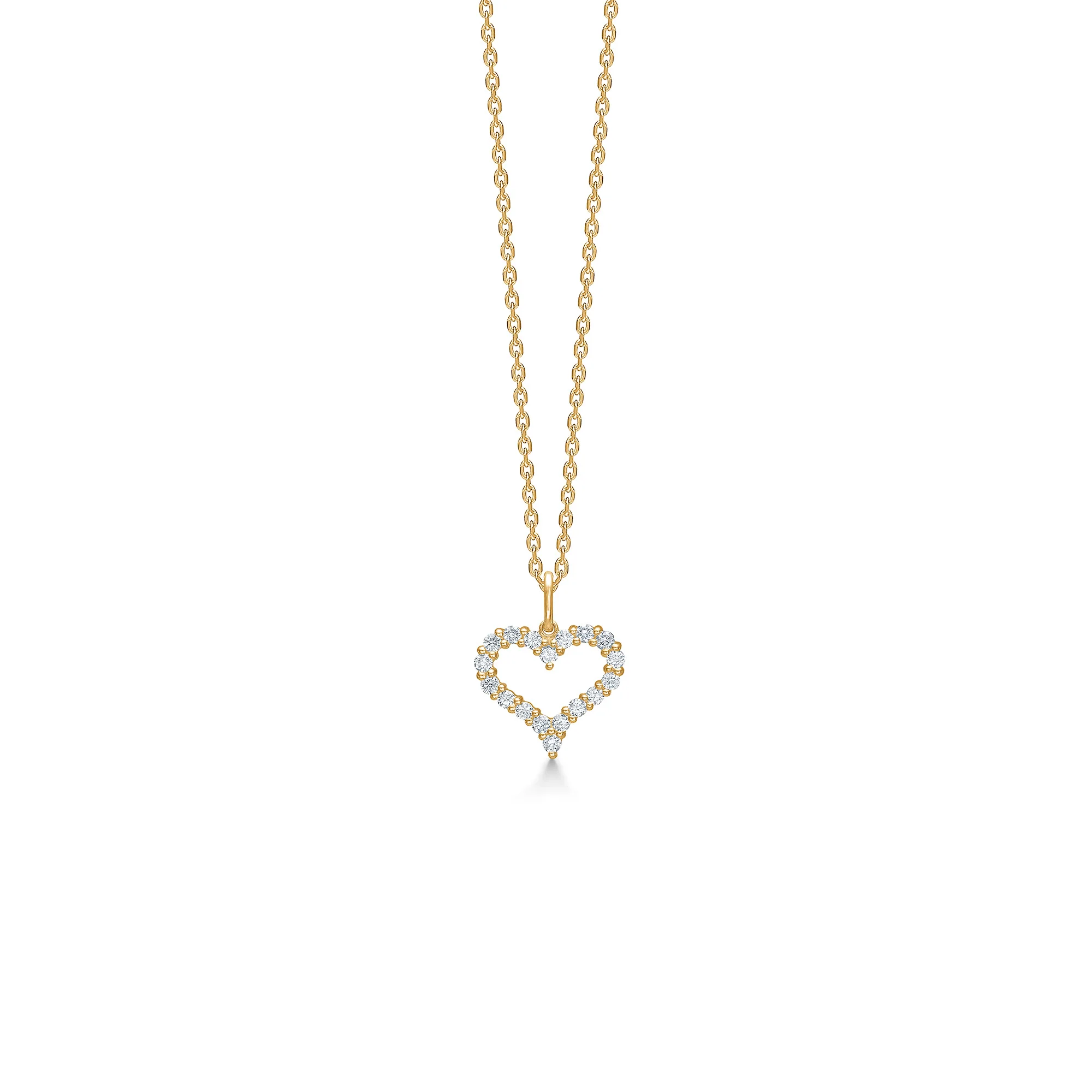 Mads.Z - Tender Heart vedhæng, 0,36 ct. - 14 kt. guld