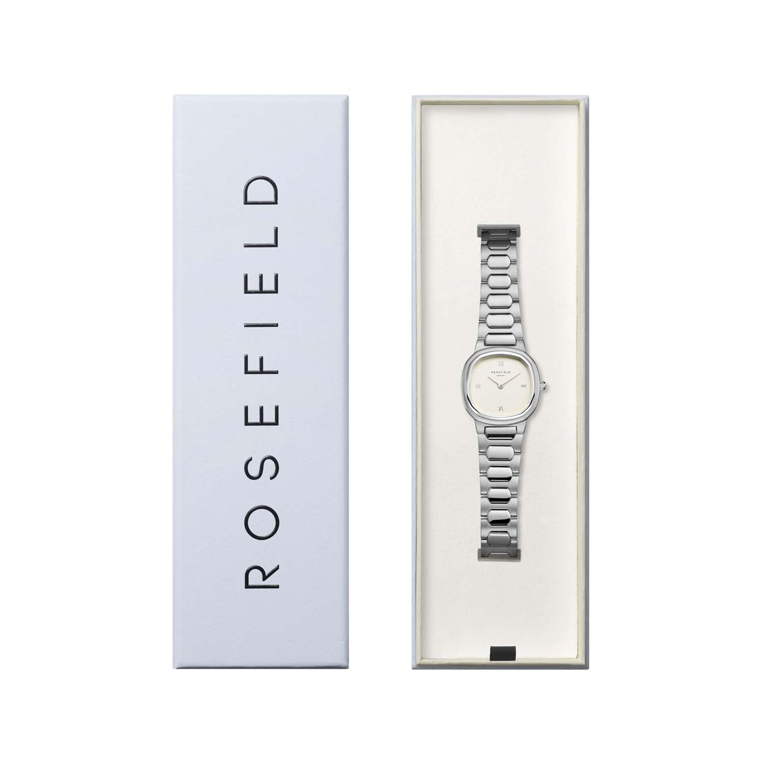 Rosefield - Gaia Silver med lænke, 30 mm - Hvid, rustfrit stål - Image 4