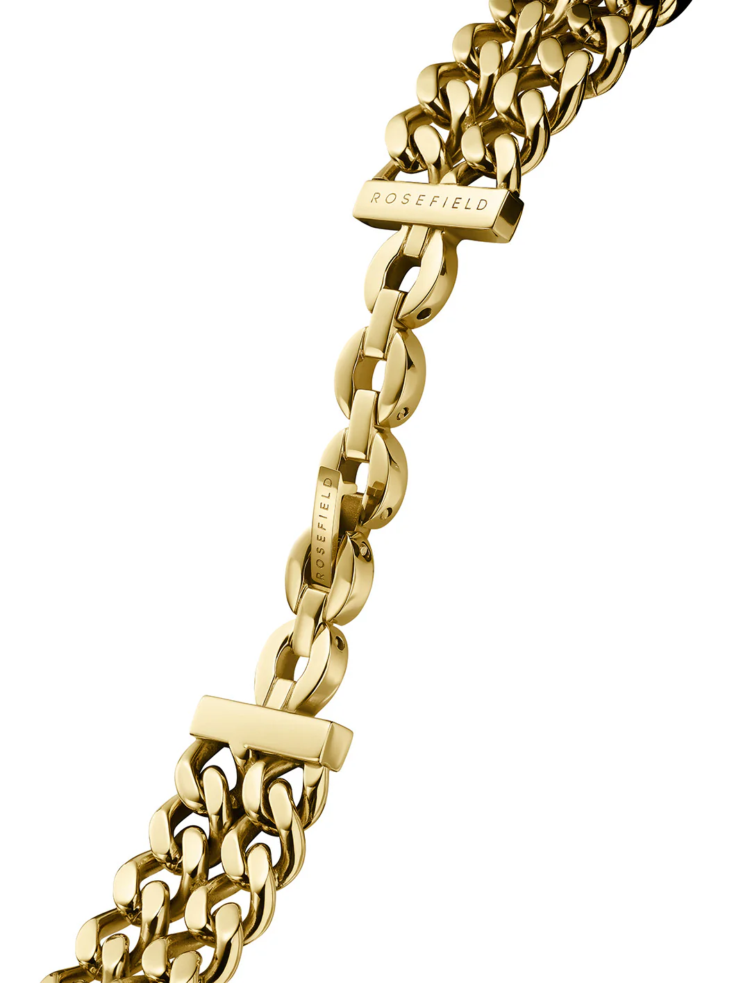 Rosefield - Studio Gold Edition m. lænke, 19,5x24 mm - Sort, rustfrit stål - Image 3