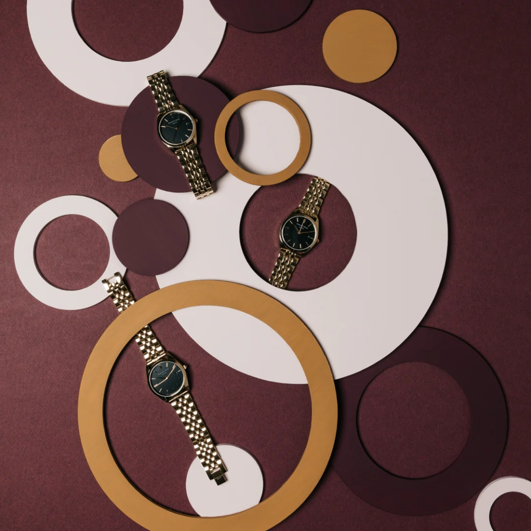 Rosefield - The Ace XS Gold m. lænke, 29 mm - Sort, rustfrit stål - Image 3