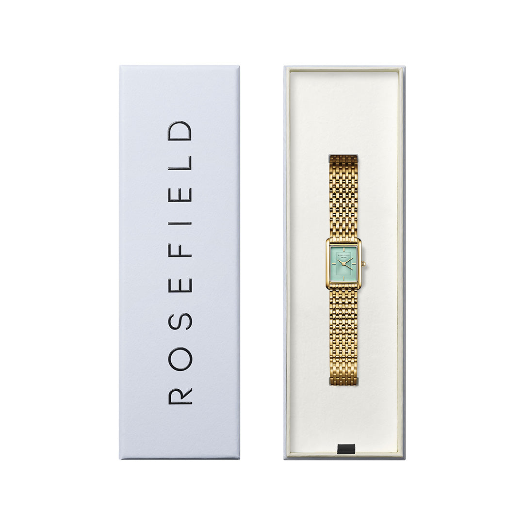 Rosefield - The Heirloom Gold m. lænke, 23,5x30,6 mm - Blå, rustfrit stål - Image 4