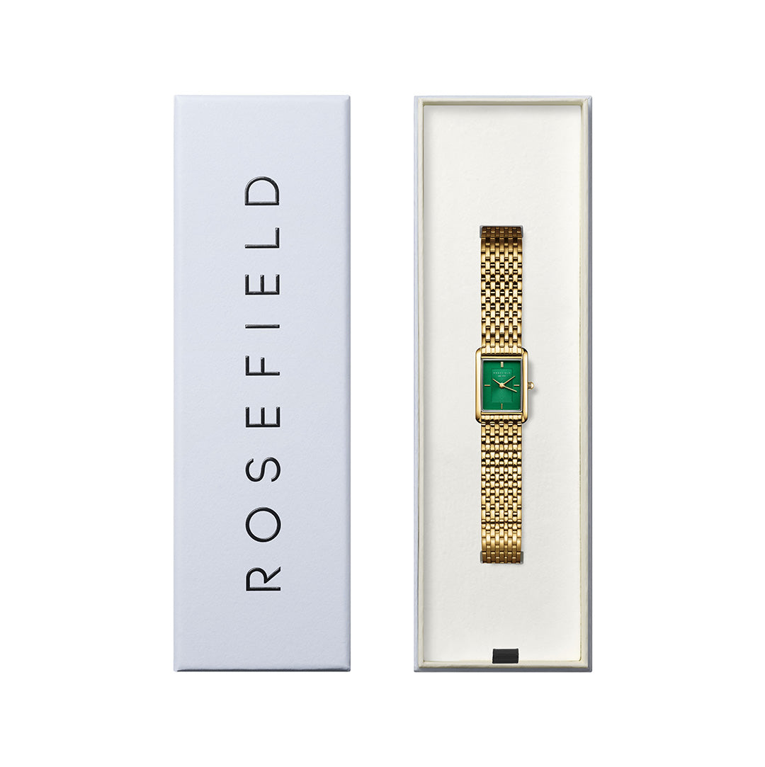 Rosefield - The Heirloom Gold m. lænke, 23,5x30,6 mm - Grøn, rustfrit stål - Image 4