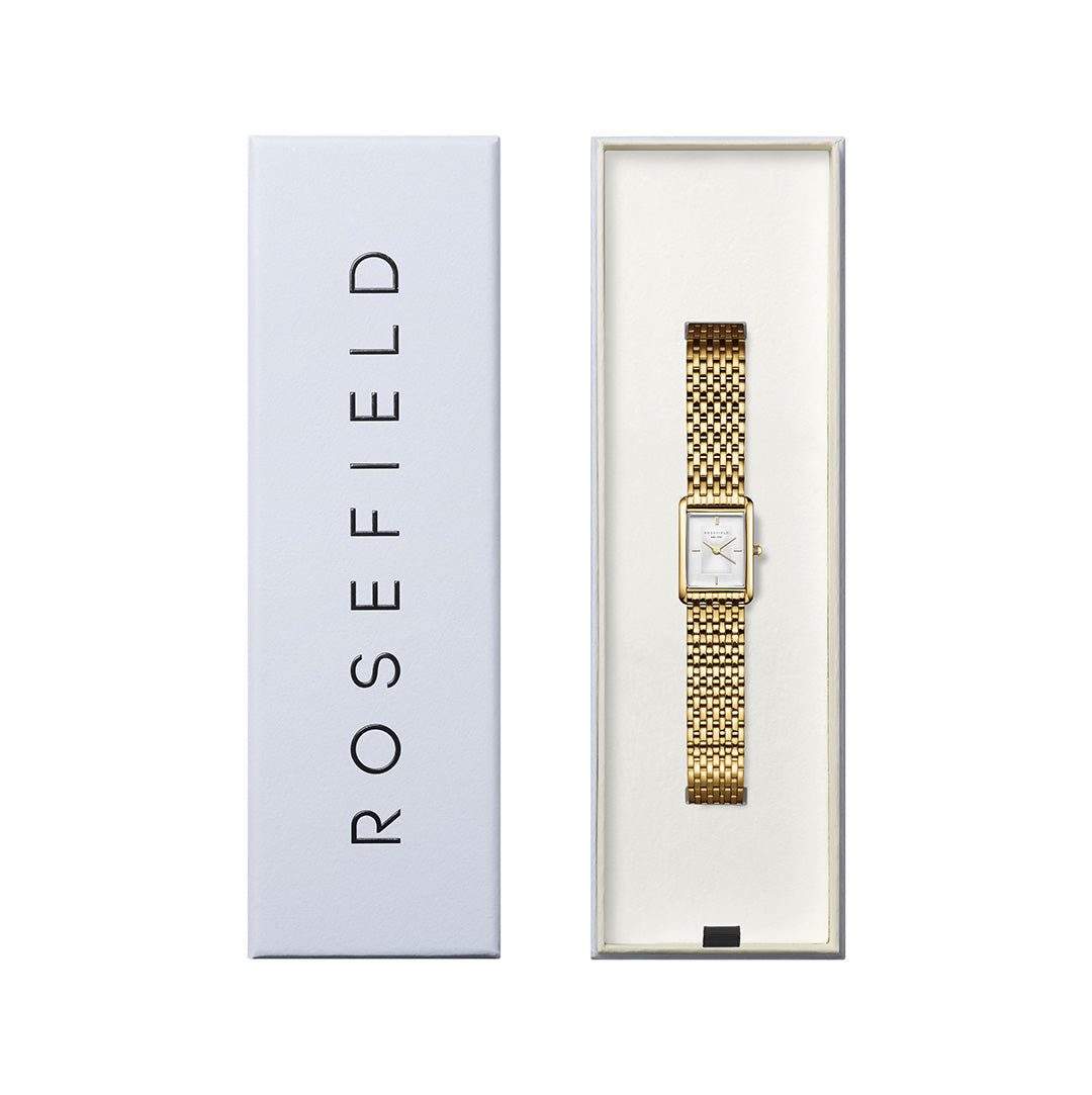 Rosefield - The Heirloom Gold m. lænke, 23,5x30,6 mm - Hvid, rustfrit stål - Image 4
