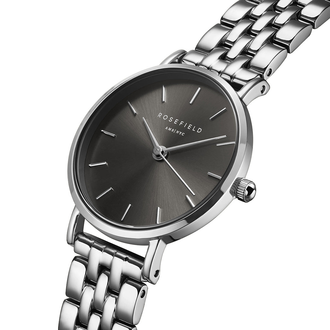 Rosefield - The Small Edit Gunmetal m. lænke, 26 mm - Sort, rustfrit stål - Image 2