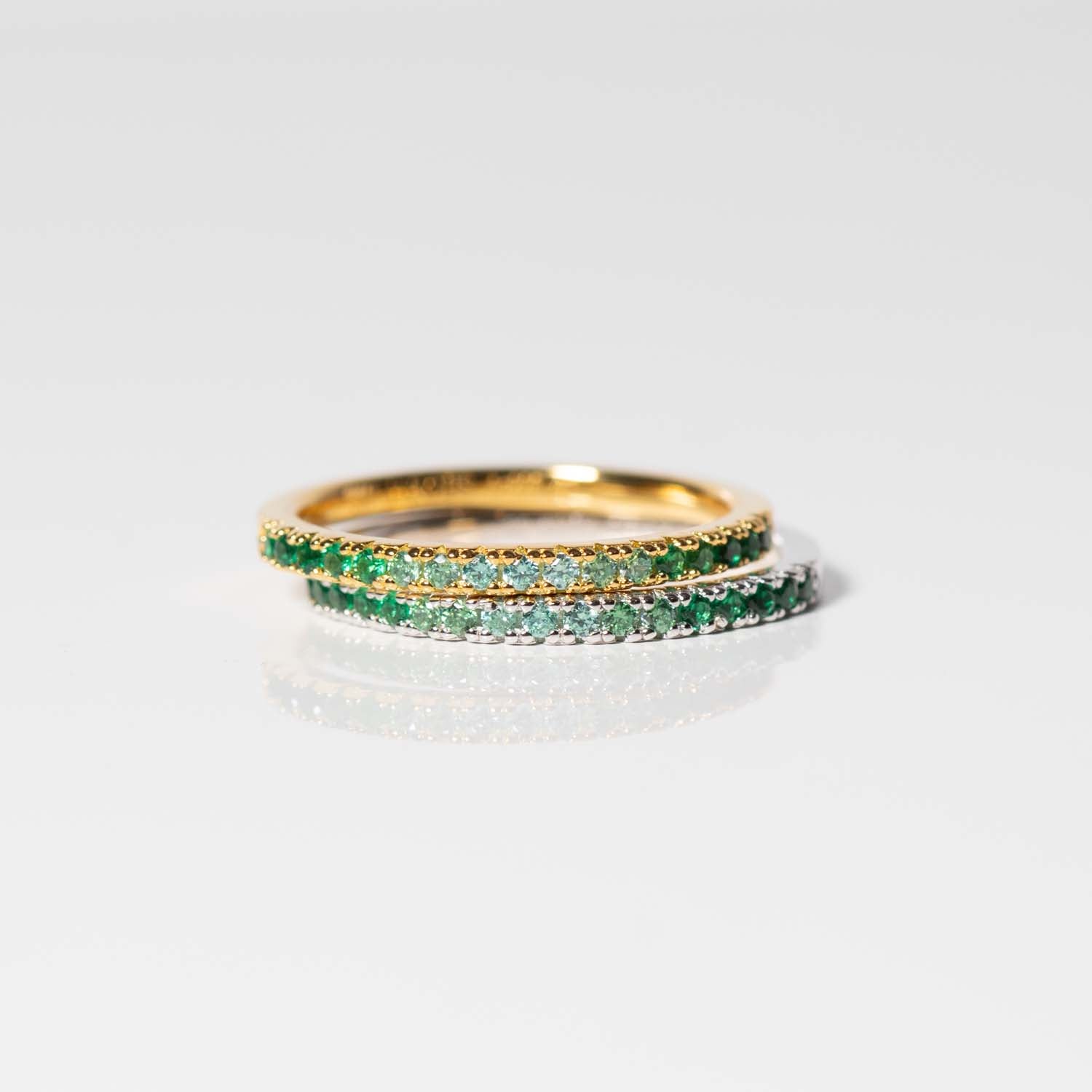 Sif Jakobs - Ellera ring, grøn - Forgyldt sølv - Image 7