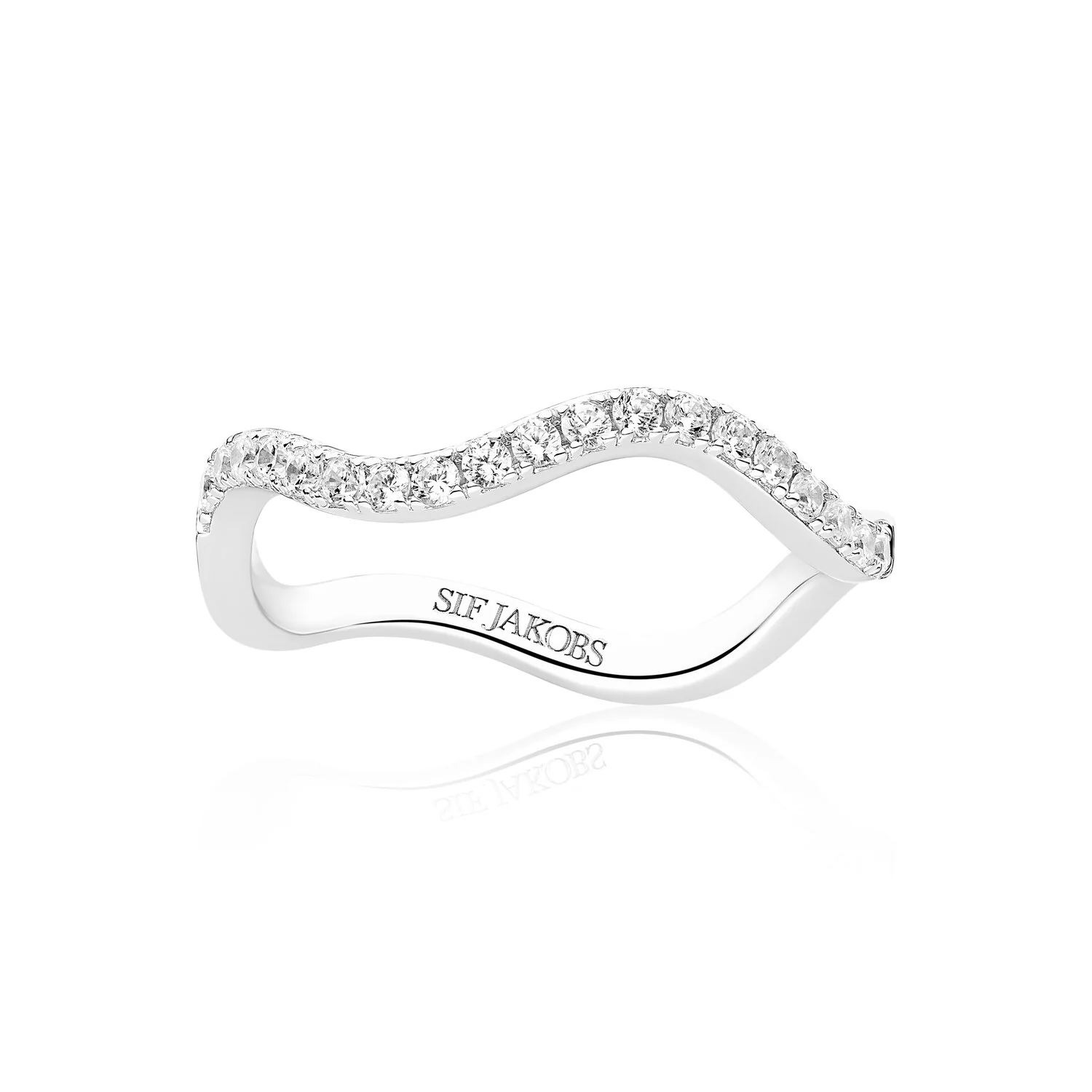 Sif Jakobs - Ellera Waves ring, zirkonia - Sølv