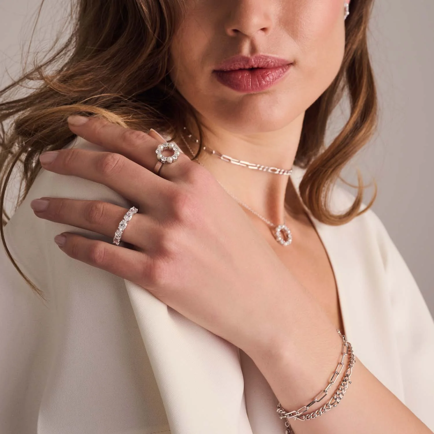 Sif Jakobs - Ellisse Cinque ring - Sølv - Image 2