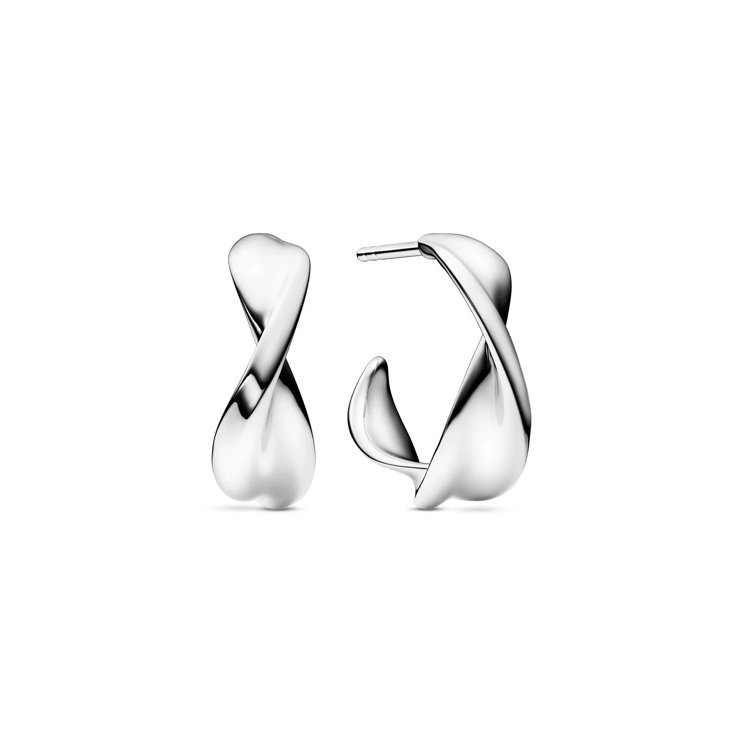 Sif Jakobs - Foglia Piccolo øreringe, 16,5x6 mm - Sølv