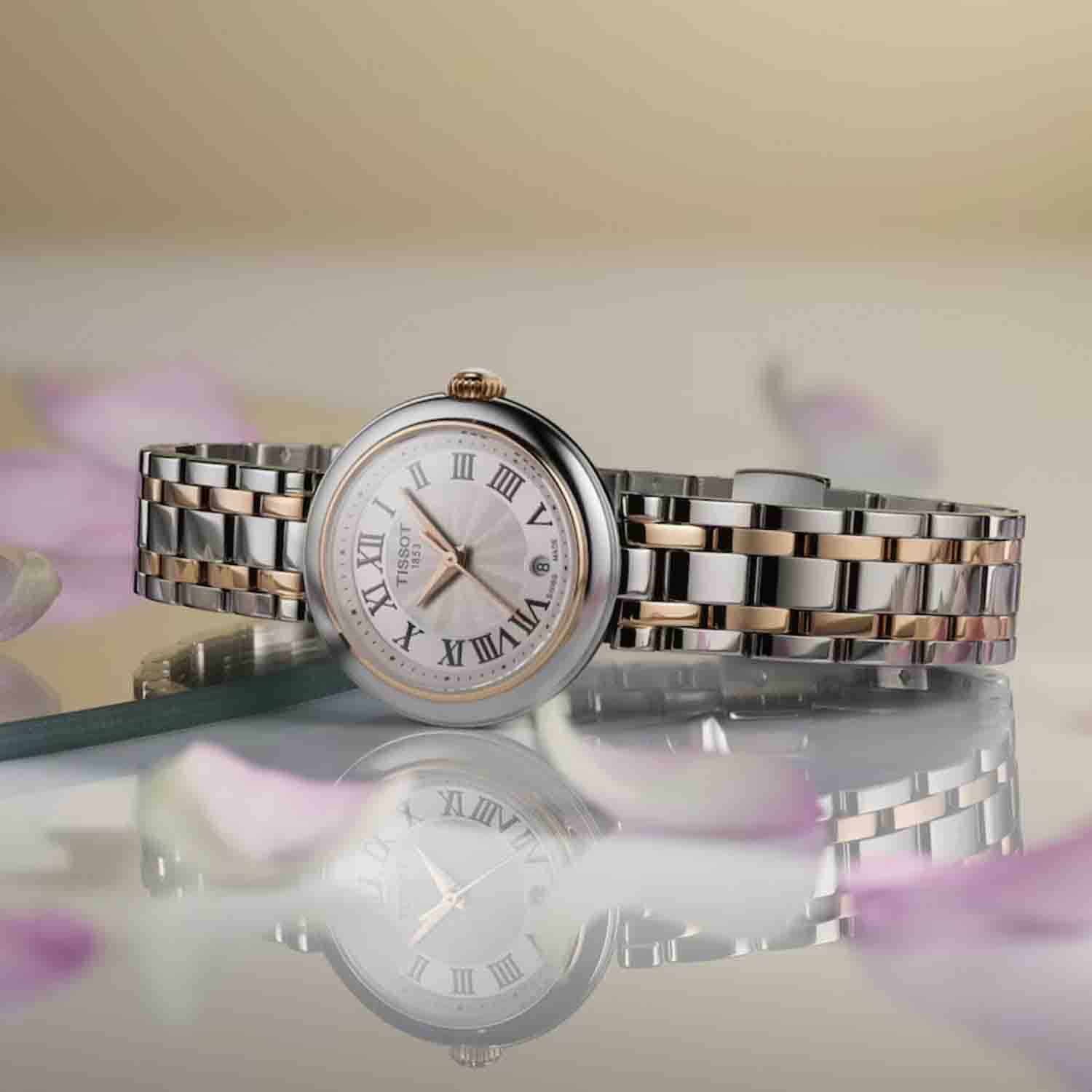 Tissot - Bellissima Small Lady rosa bicolor, 26mm - T1260102201301 - Image 9