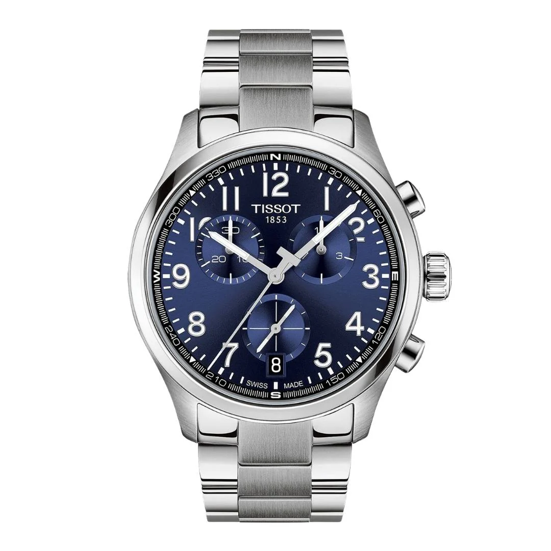 Tissot - Chrono L m. blå urskive, 42 mm - T1164171104200