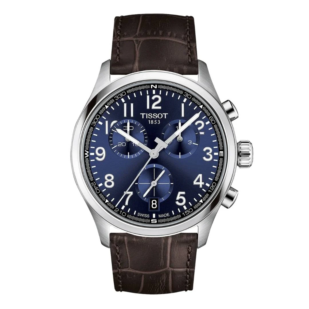 Tissot - Chrono L m. blå urskive, 42 mm - T1164171604200