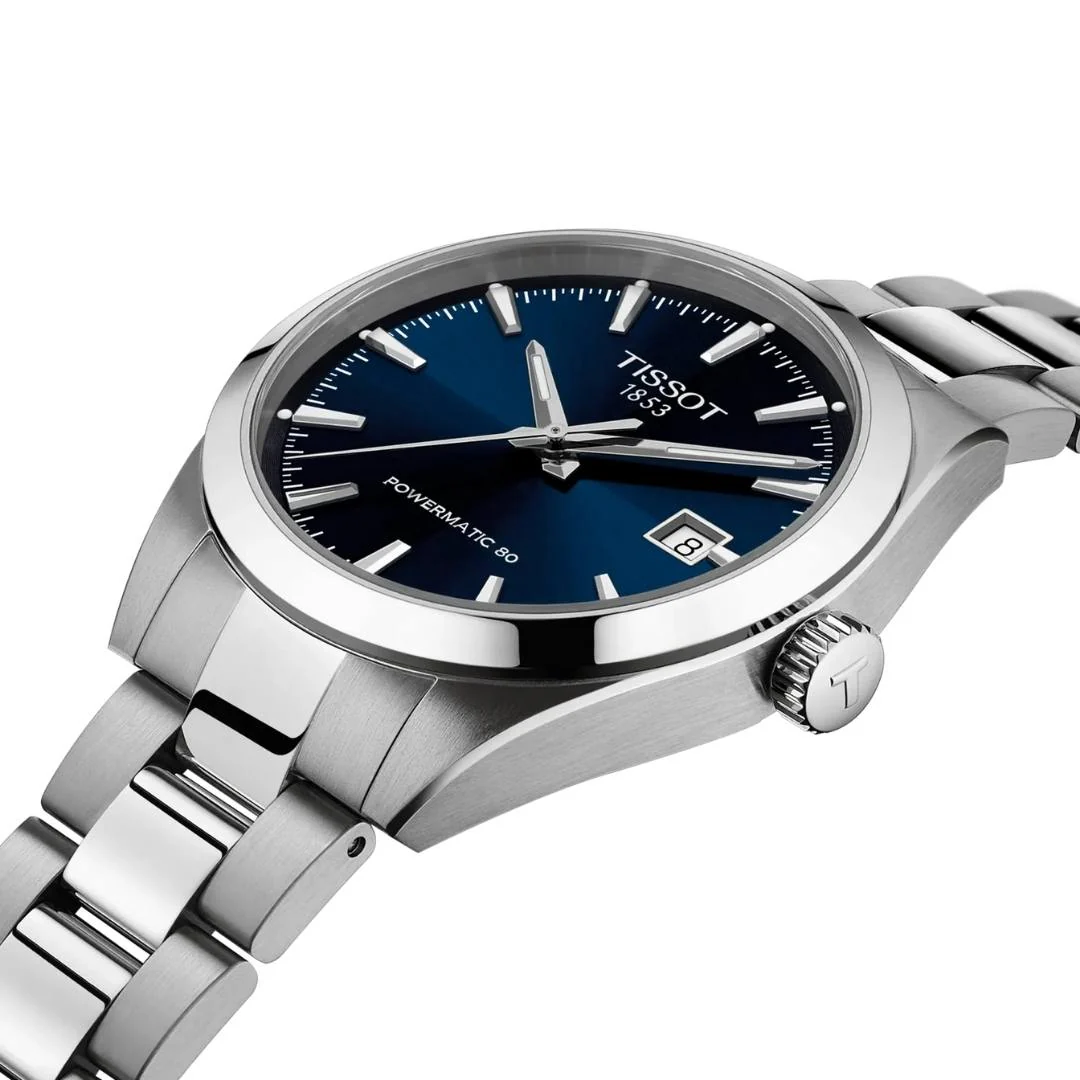 Tissot - Gentleman m. blå urskive, 38 mm - T1658071104100 - Image 3