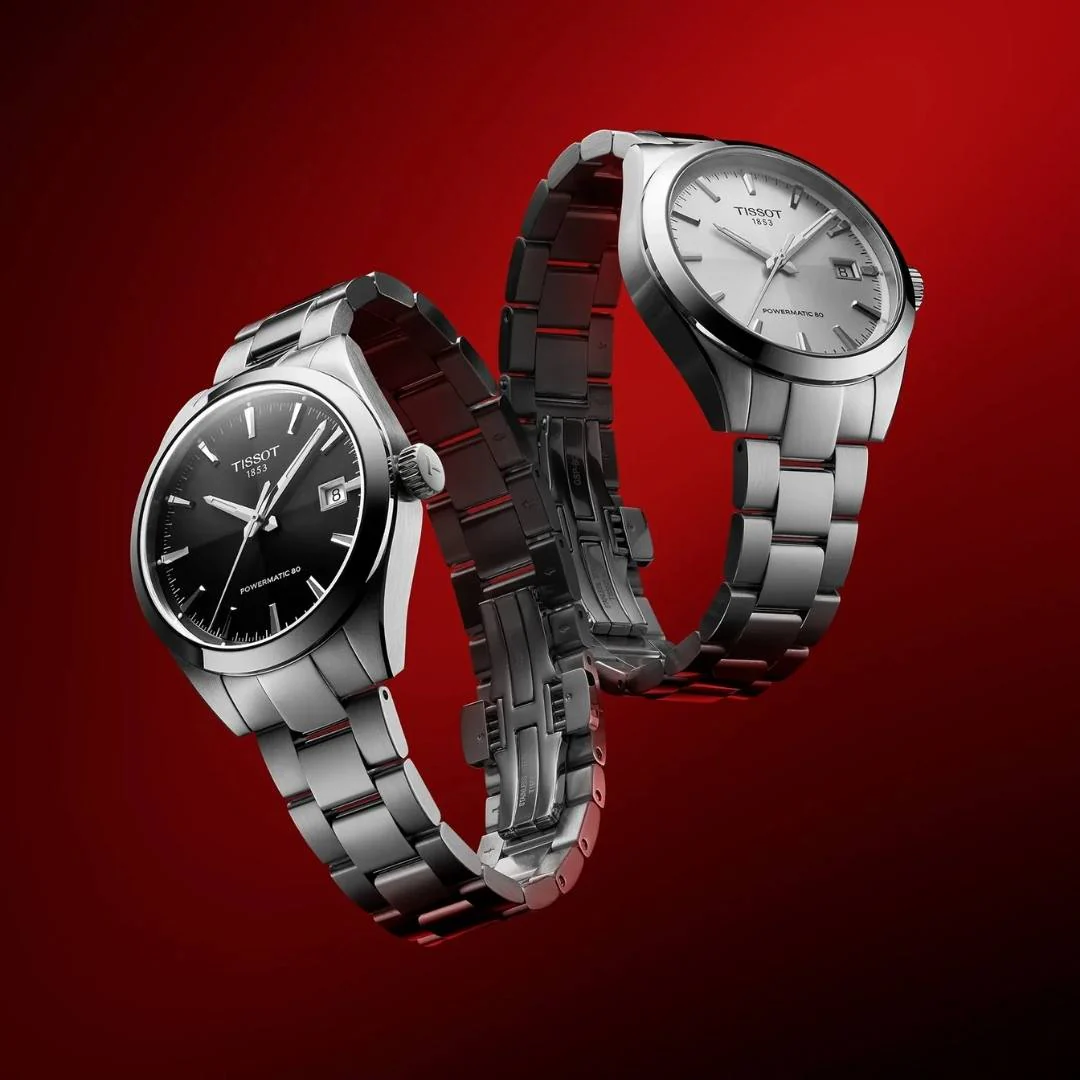 Tissot - Gentleman m sølv urskive, 38 mm - T1658071103100 - Image 3