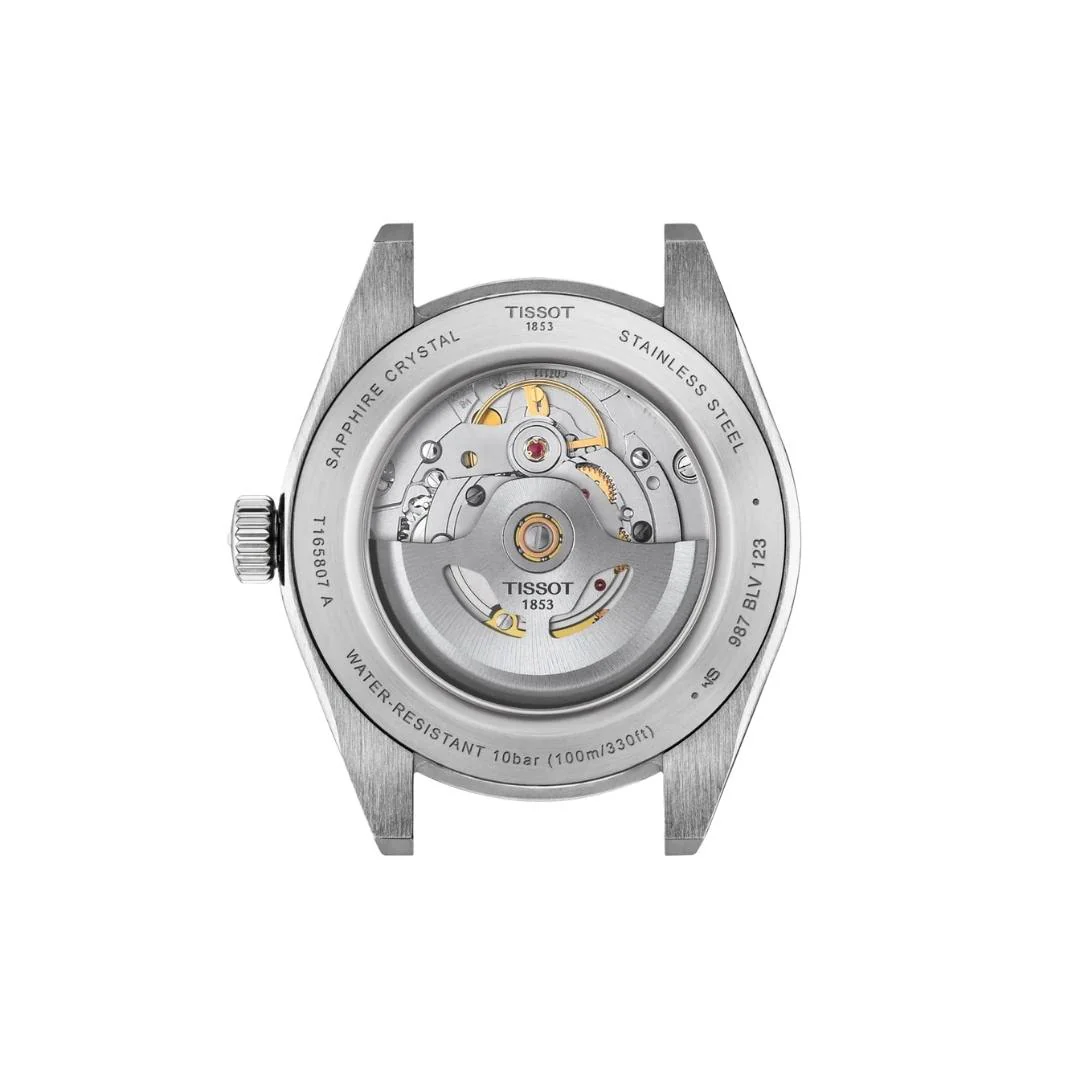 Tissot - Gentleman m sølv urskive, 38 mm - T1658071103100 - Image 4