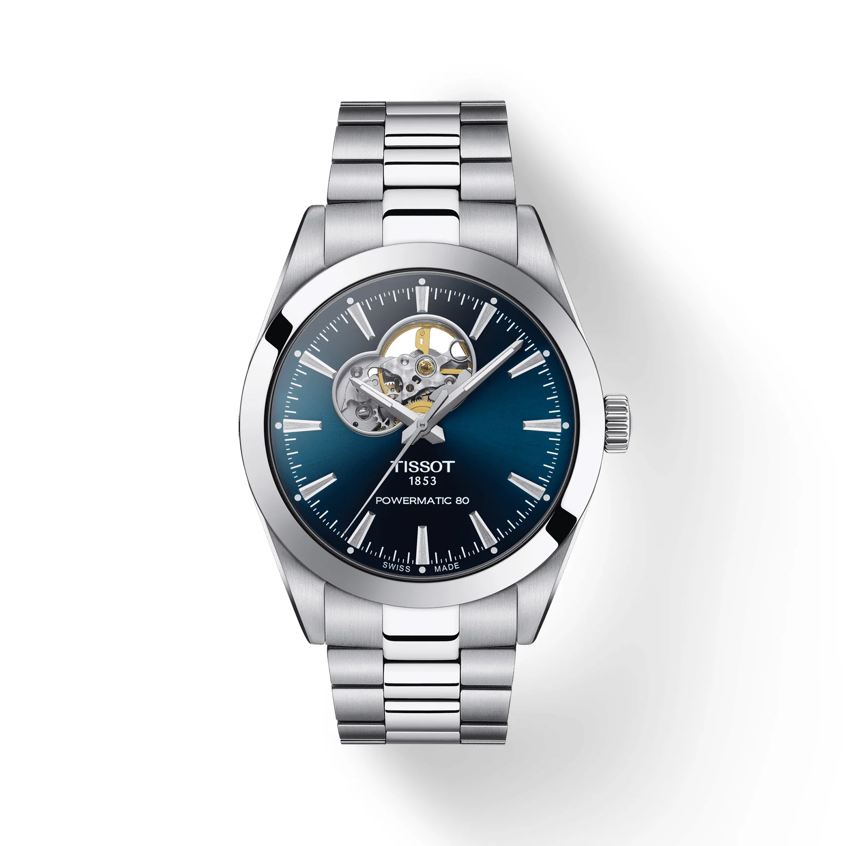 Tissot - Gentleman PM8 Open Heart, 40 mm blå skive - T1274071104101 - Image 4