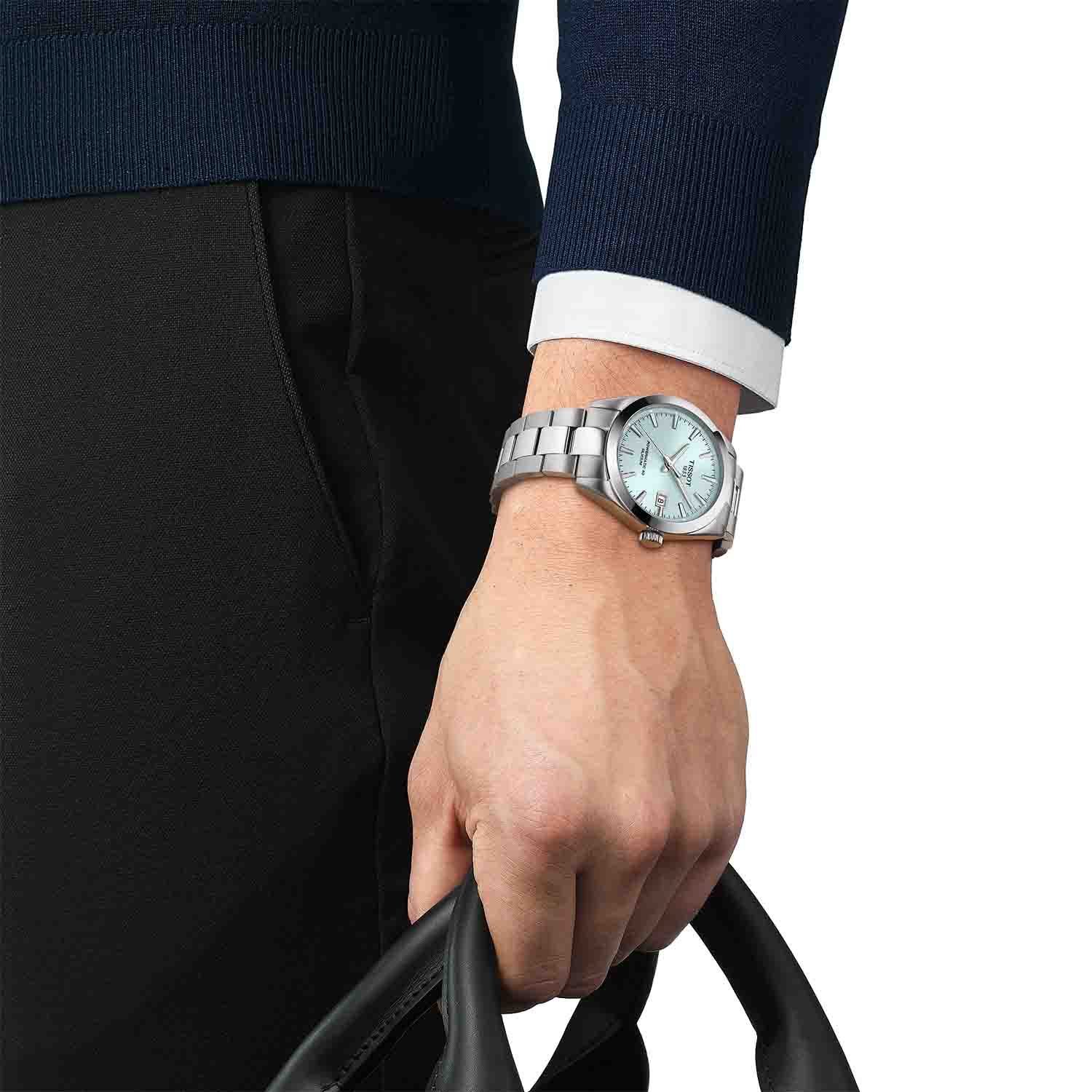 Tissot - Gentleman Powermatic 80 Silicium blå, 40mm - T1274071135100 - Image 2