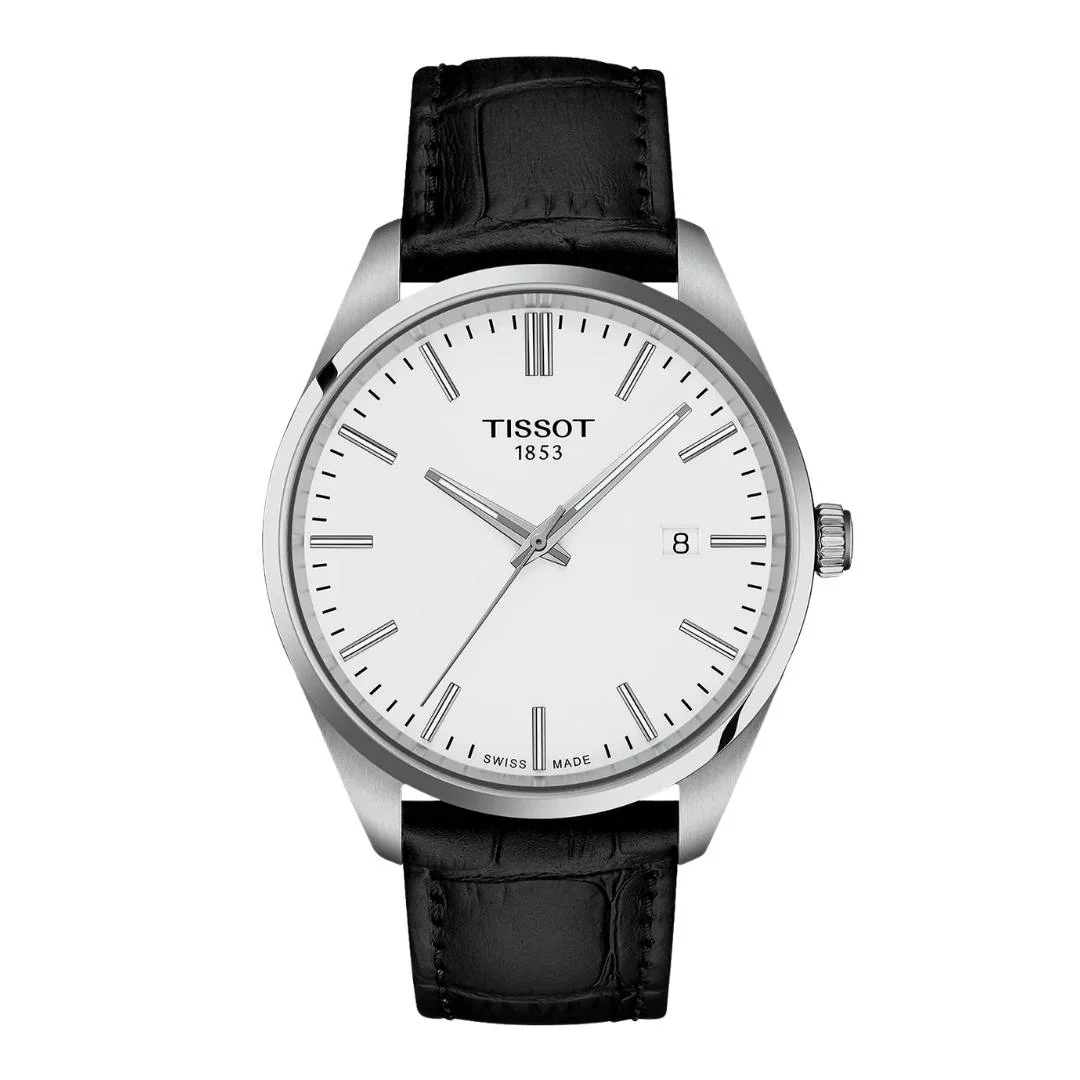 Tissot - PR 100 m. hvid urskive, 40 mm - T1504101601100