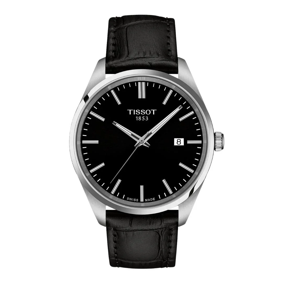 Tissot - PR 100 m. sort rem, 40 mm - T1504101605100