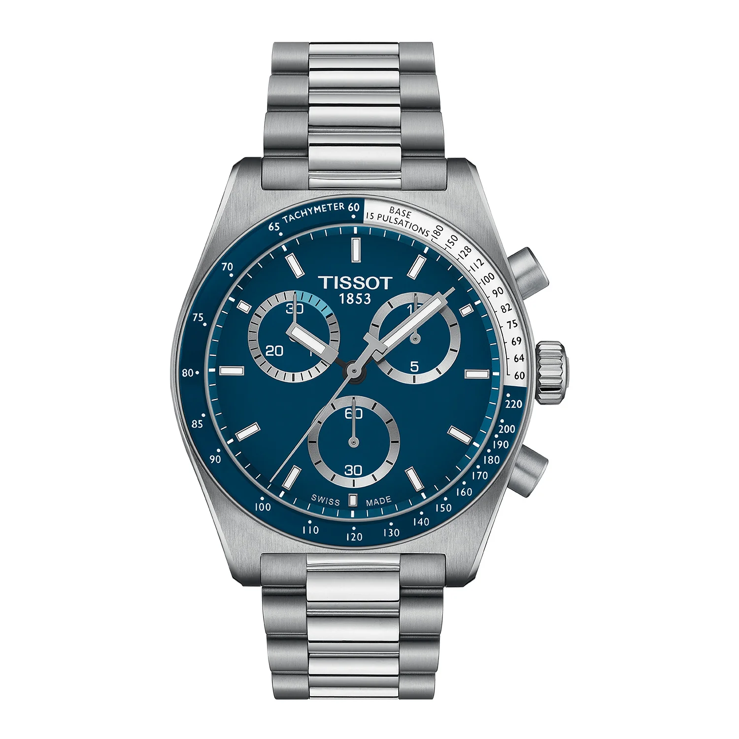 Tissot - PR516 Chrono m. blå urskive, 40 mm - T1494171104100