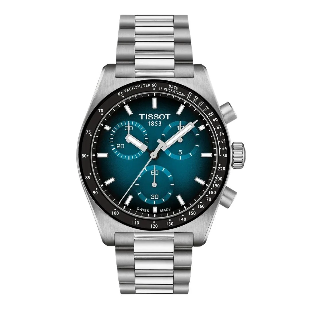 Tissot - PR516 m. sort/blå urskive, 40 mm - T1494171104101