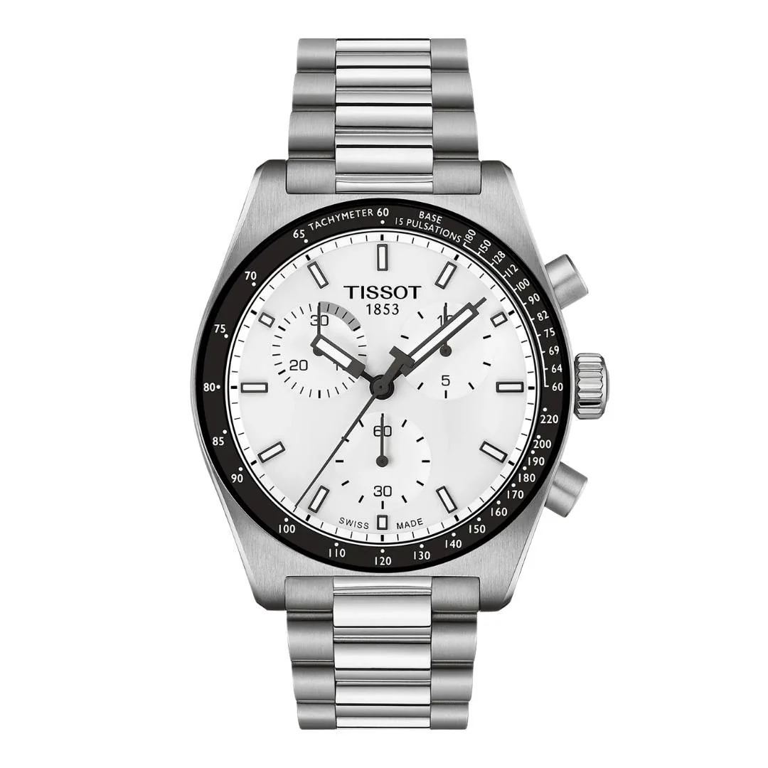 Tissot - PR516 ur m. hvid urskive, 40 mm - T1494171101100