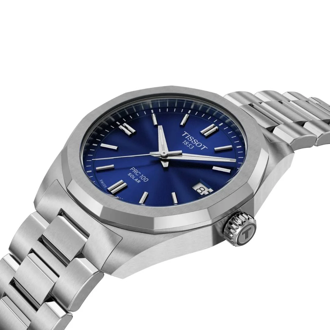 Tissot - PRC 100 Solar m. blå urskive, 34 mm - T1518221104100 - Image 2