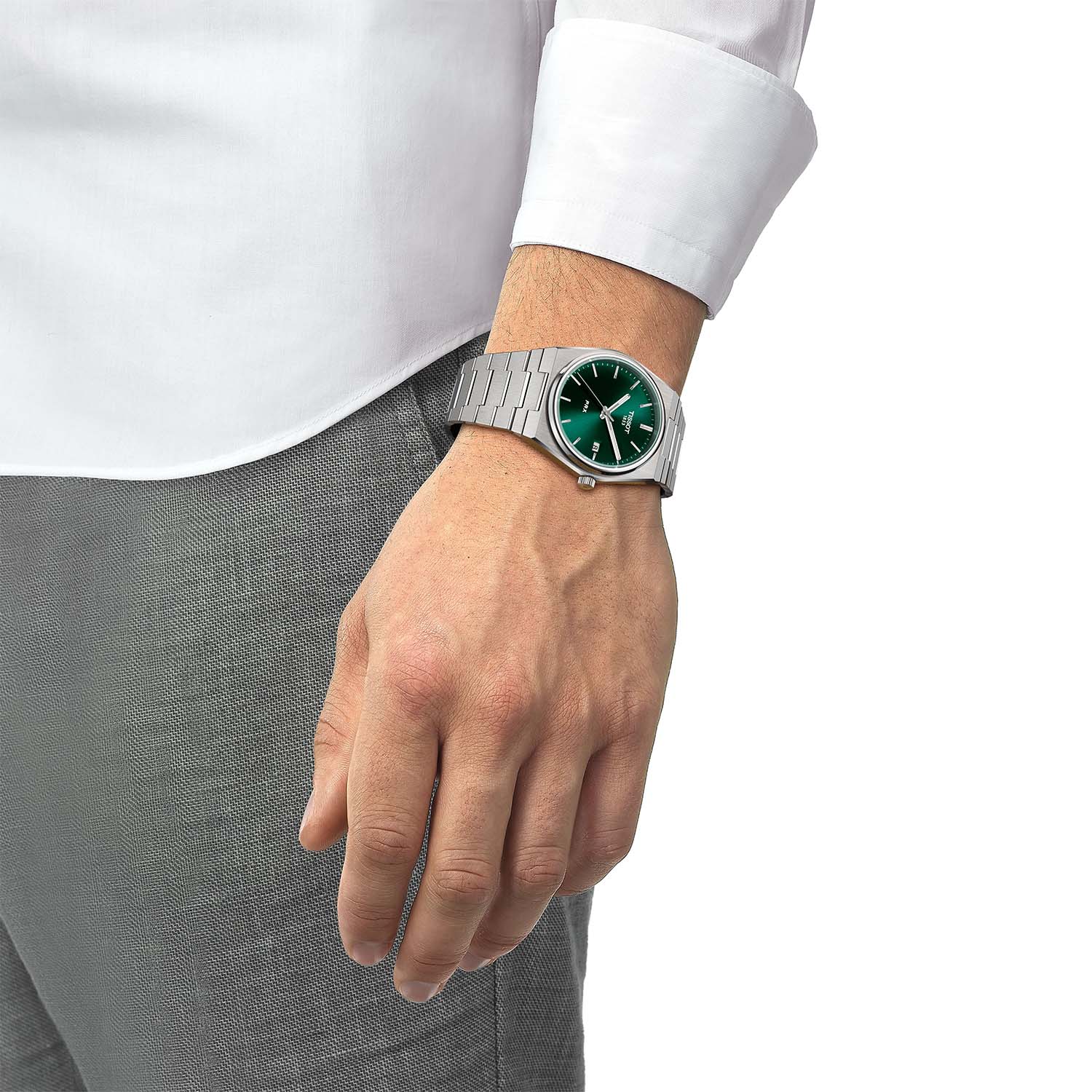 Tissot - PRX Herre ur 40mm, grøn - T1374101109100 - Image 2