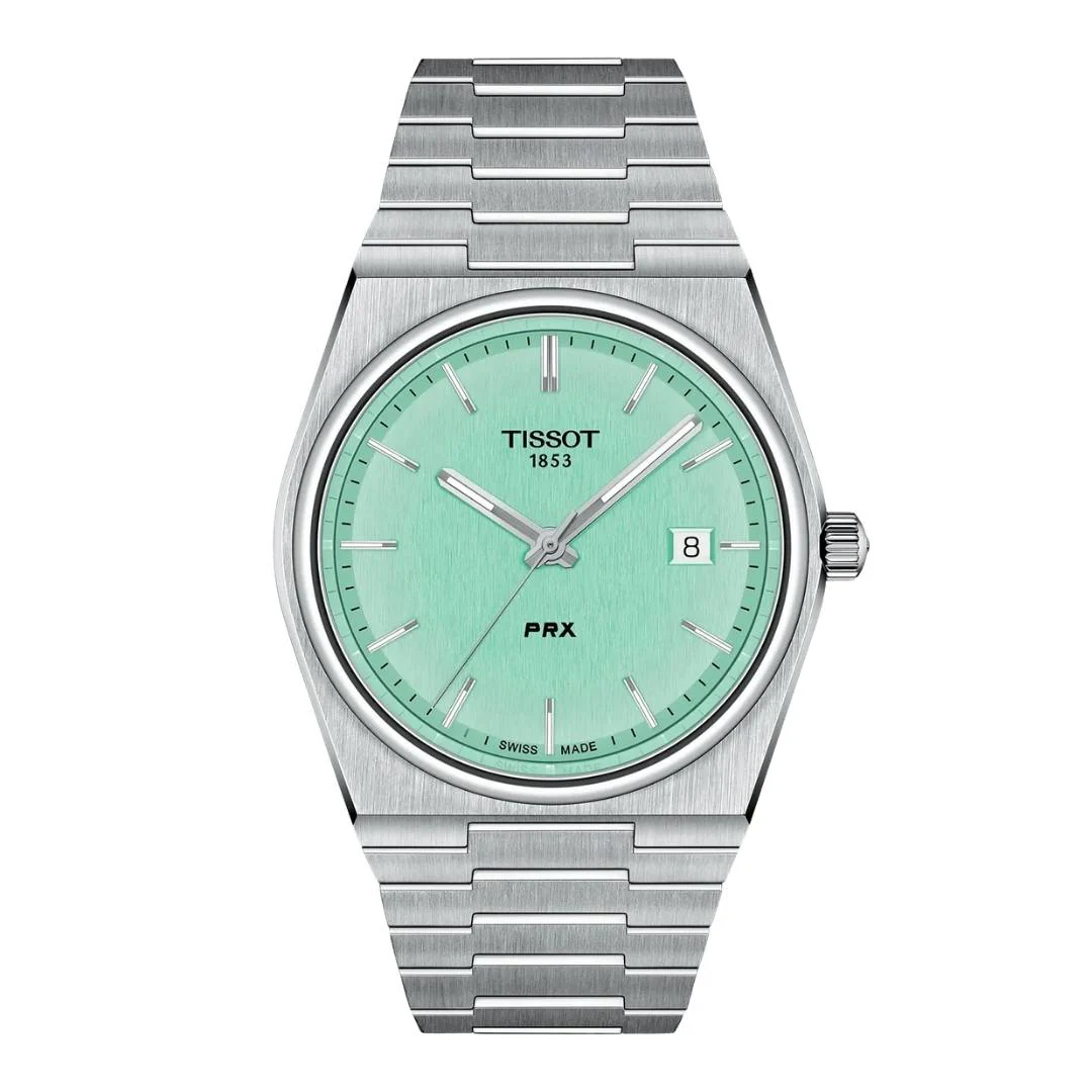 Tissot - PRX m. grøn urskive, 40 mm - T1374101109101