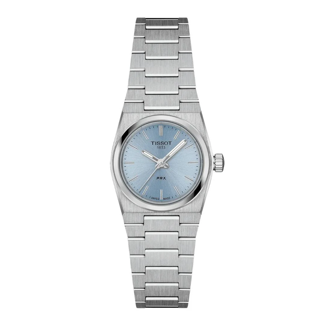 Tissot - PRX m. lyseblå urskive, 25 mm - T1370101135100