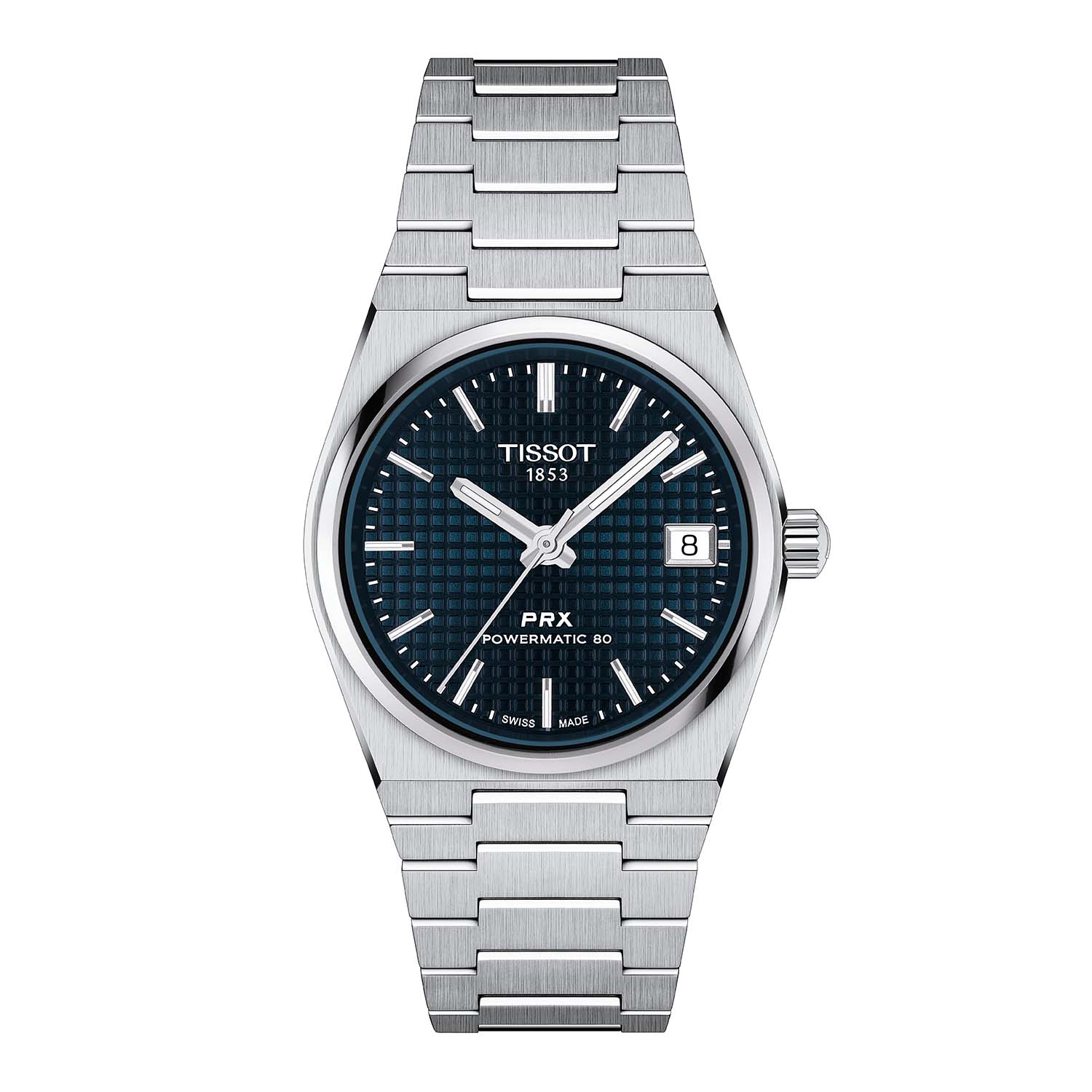 Tissot - PRX Powermatic 80 blå ur, 35mm - T1372071104100