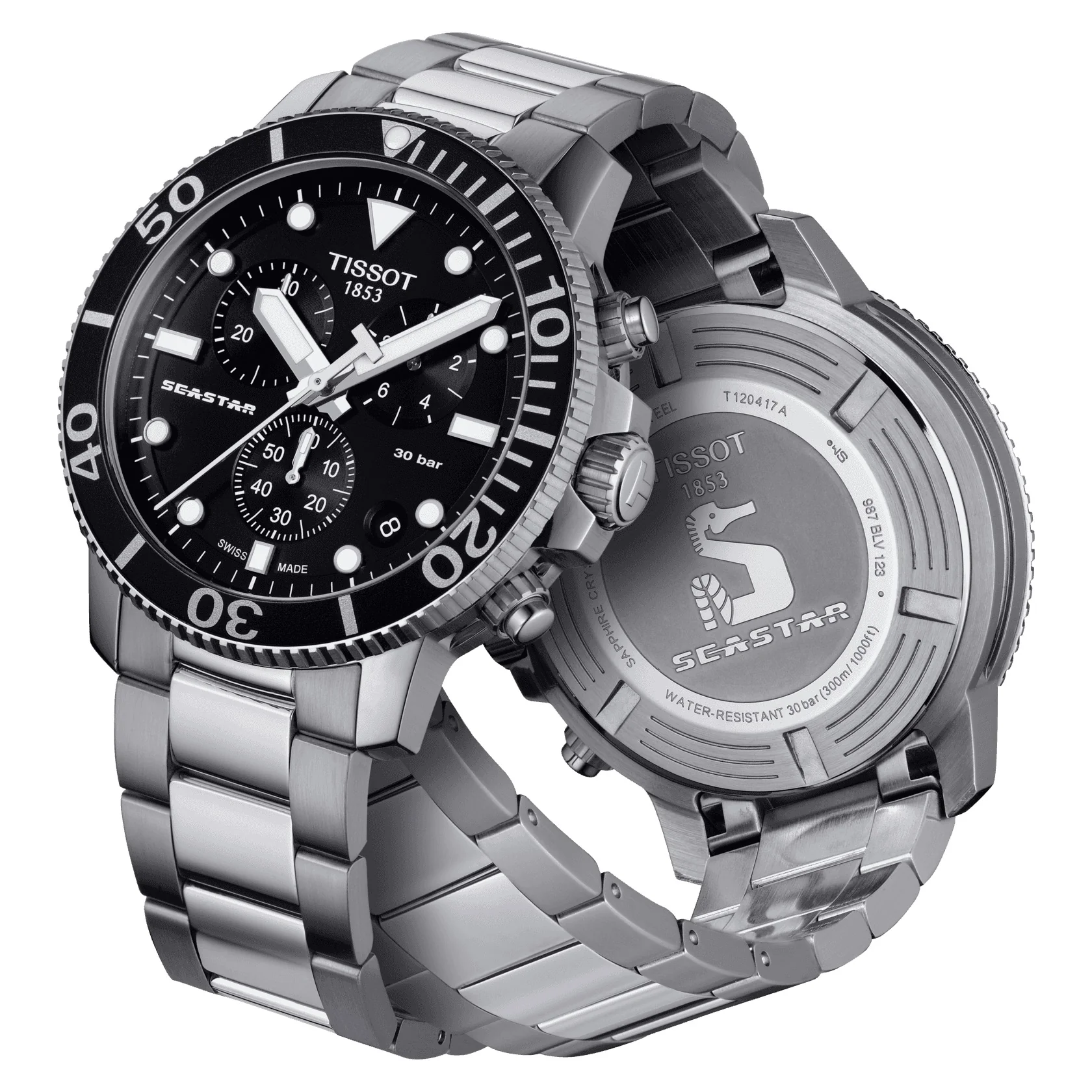 Tissot - Seastar 1000 Chronograph Herreur, 46 mm - T1204171105100 - Image 2