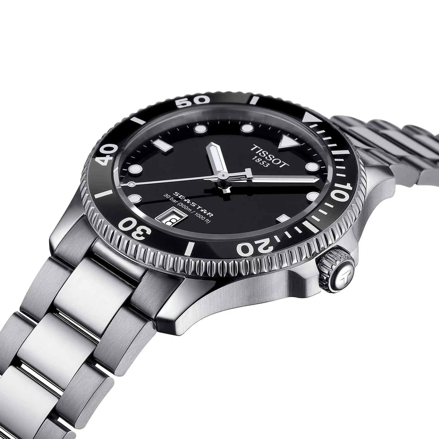 Tissot - Seastar 1000 stål med lænke, 40 mm - T1204101105100 - Image 5