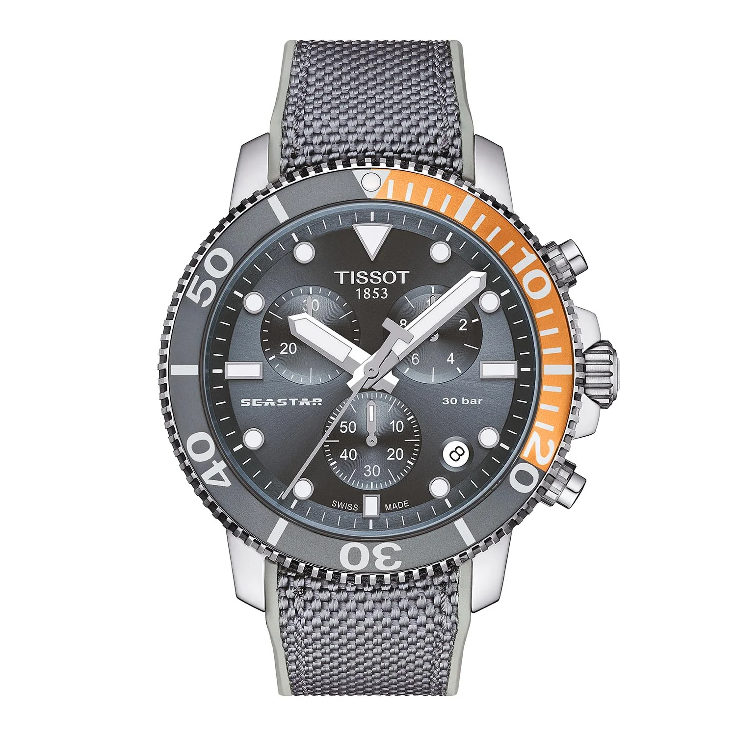 Tissot - Seastar Chronograph ur, 45.5 mm - T1204171708101