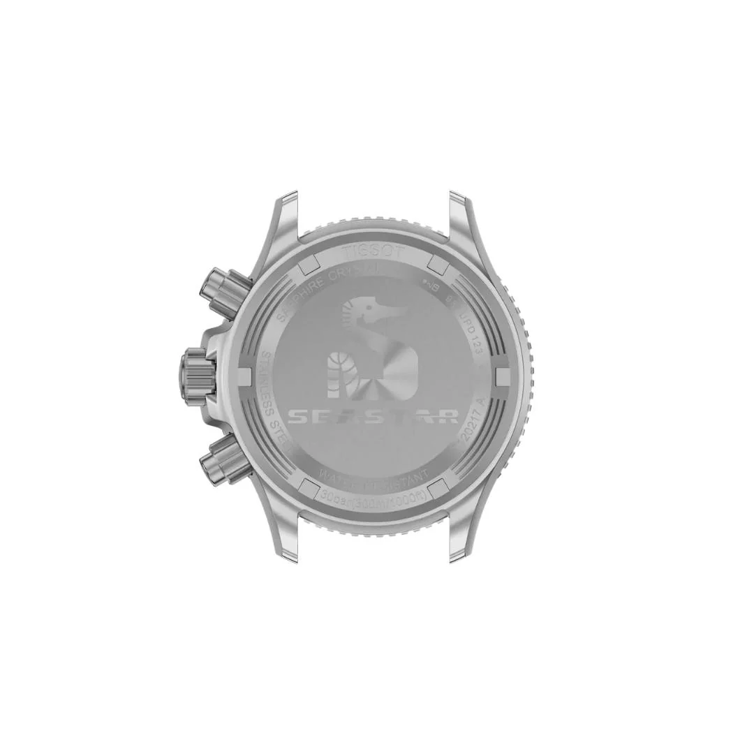 Tissot - Seastar m. blå gummirem, 38 mm - T1202171704100 - Image 3