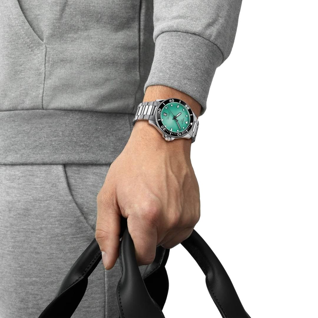 Tissot - Seastar m. turkis urskive, 40 mm - T1204101109100 - Image 2