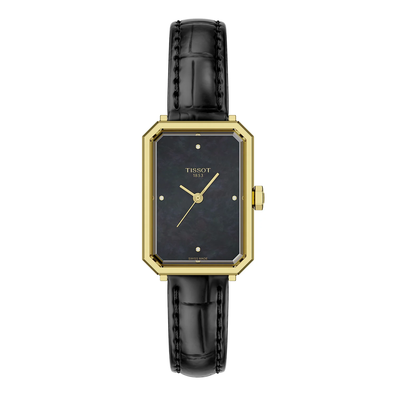 Tissot - SRV ur m. sort urskive, 30x22 mm - T1601103612600