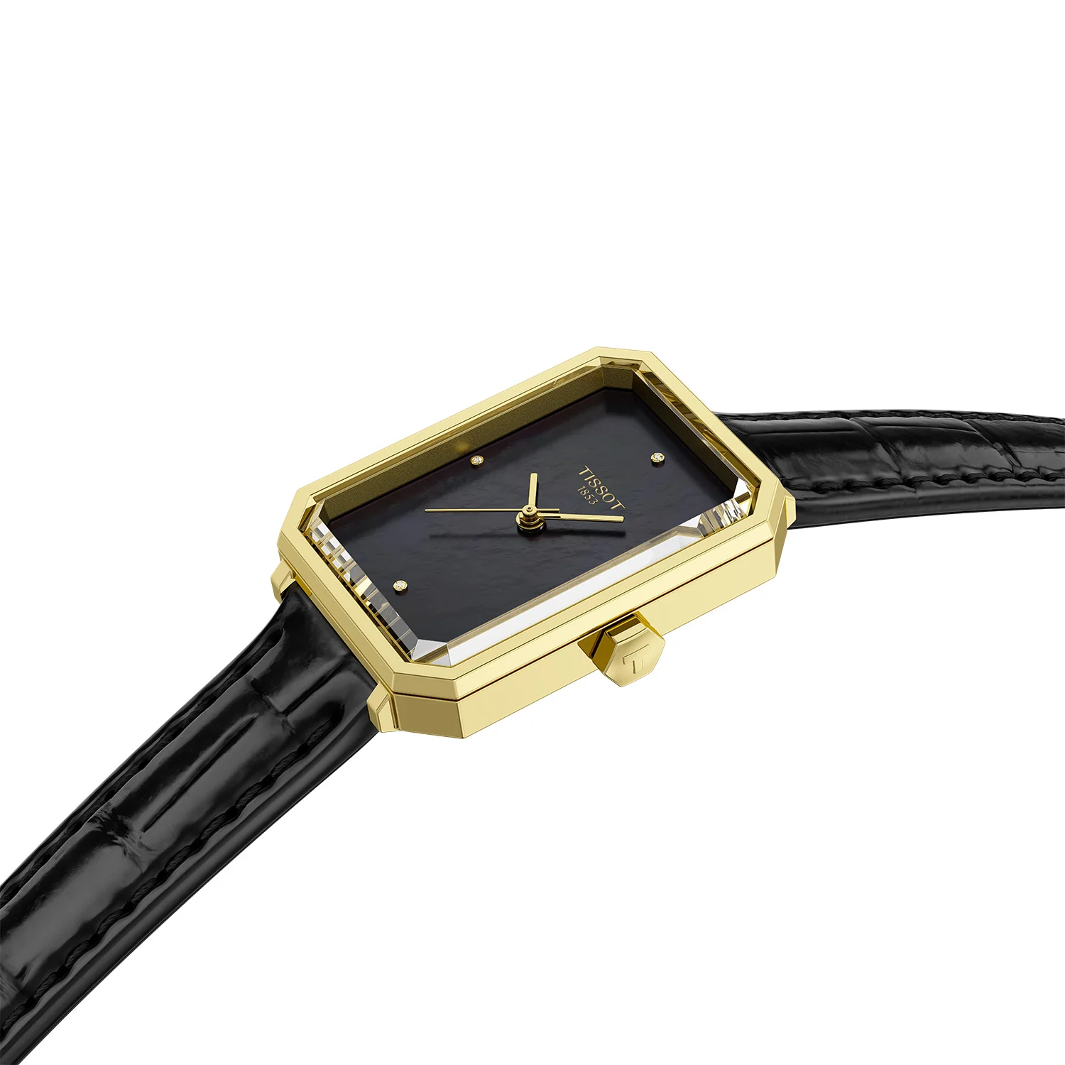 Tissot - SRV ur m. sort urskive, 30x22 mm - T1601103612600 - Image 2