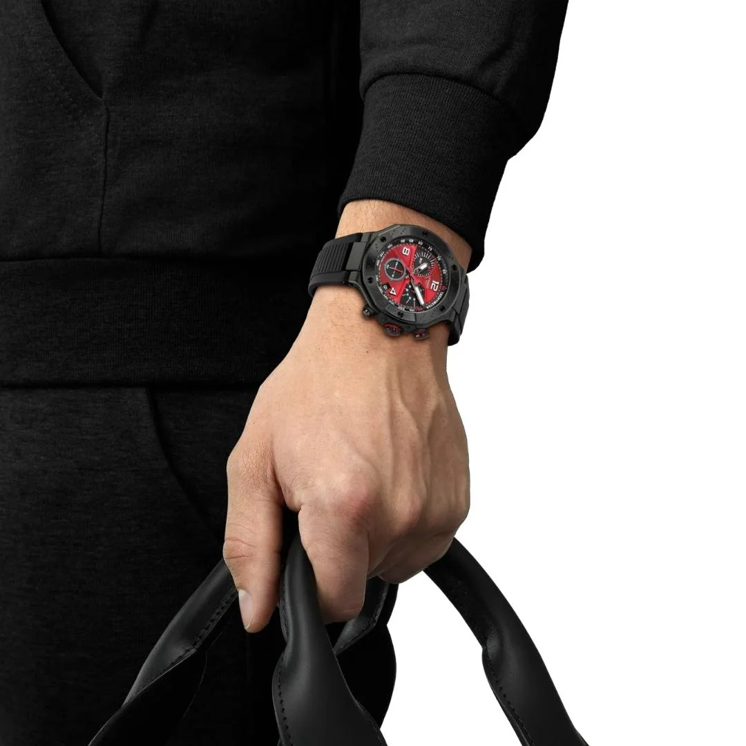 Tissot - T-RACE ur m. rød urskive, 45 mm - T1414173742200 - Image 2