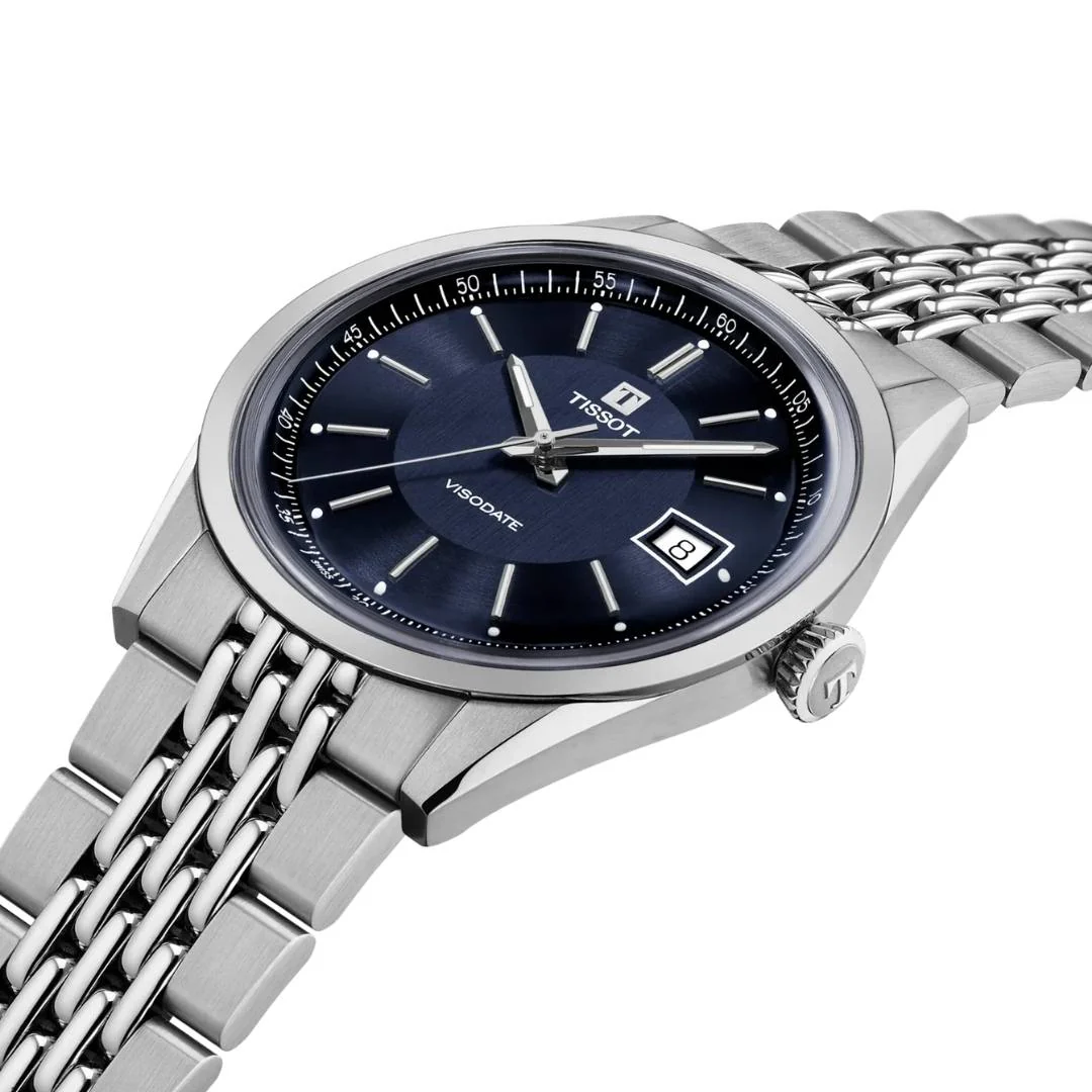 Tissot - Visodate m. blå urskive, 39 mm - T1574071104100 - Image 3