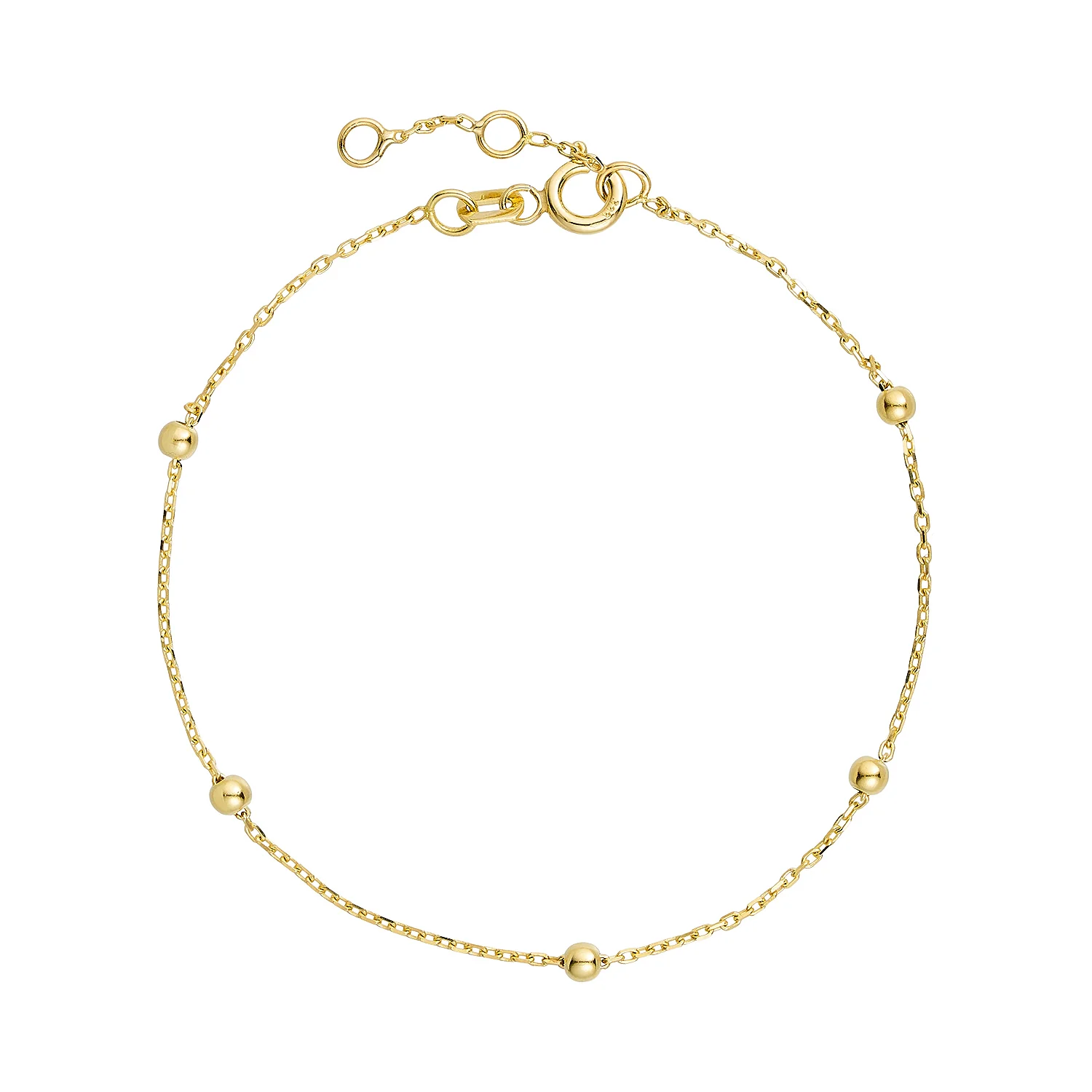 Vibholm GULD - Armbånd m. kugler, 16+2 cm - 8 kt. guld