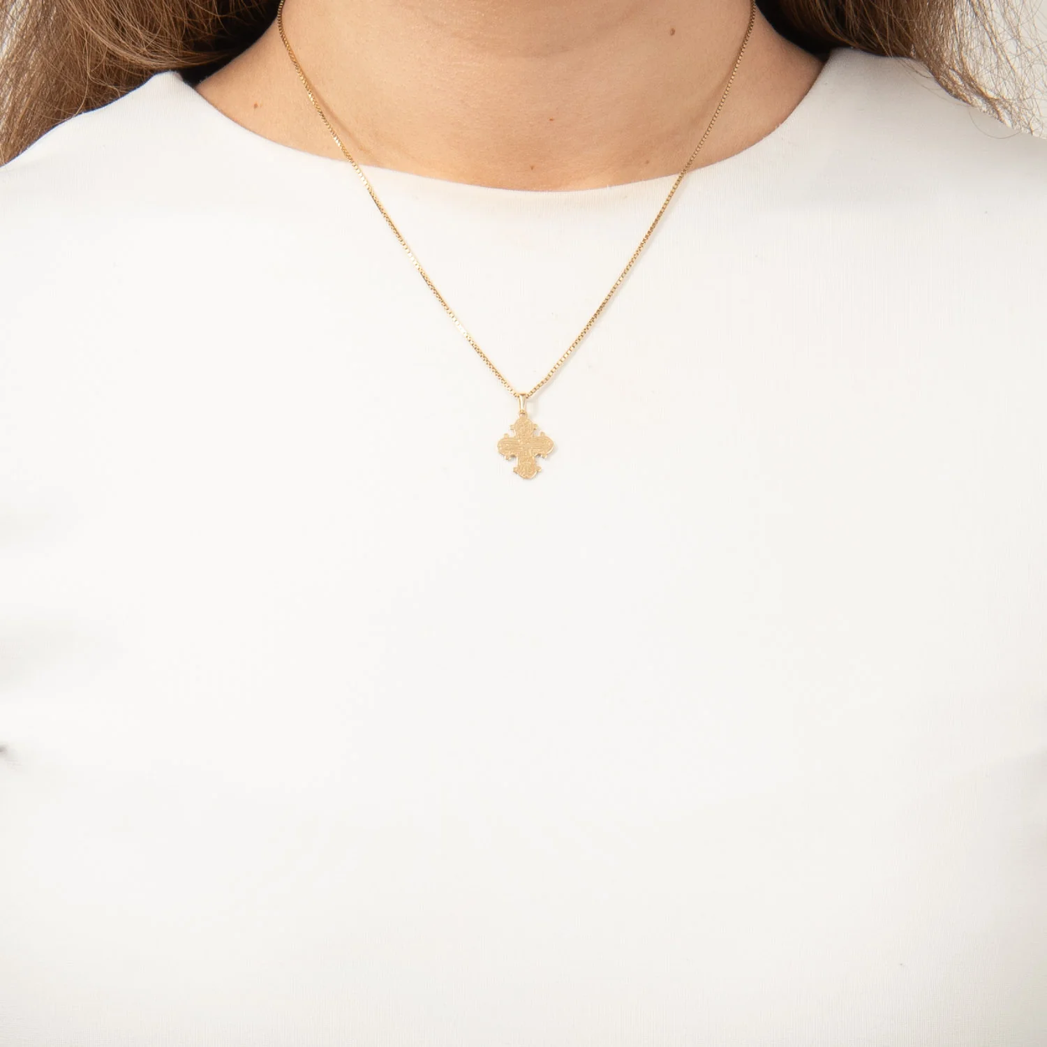 Vibholm GULD - Dagmarkors m. fadervor. 17 mm - 8 kt. guld - Image 4