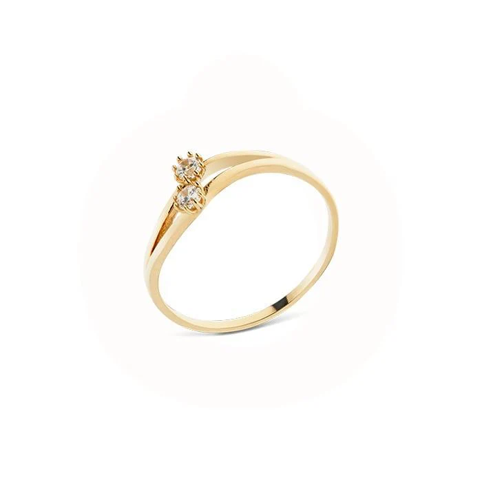 Vibholm GULD - Dual Stone ring - KR1072