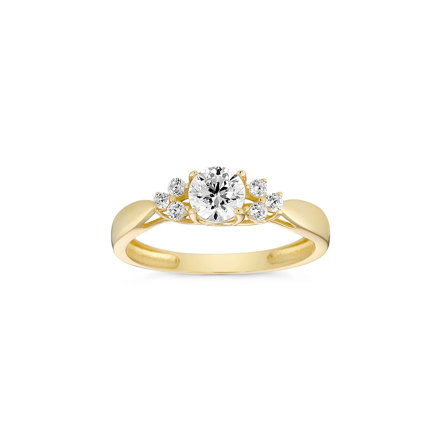 Vibholm GULD - Elegant ring m. zirkonia - 8 kt. guld