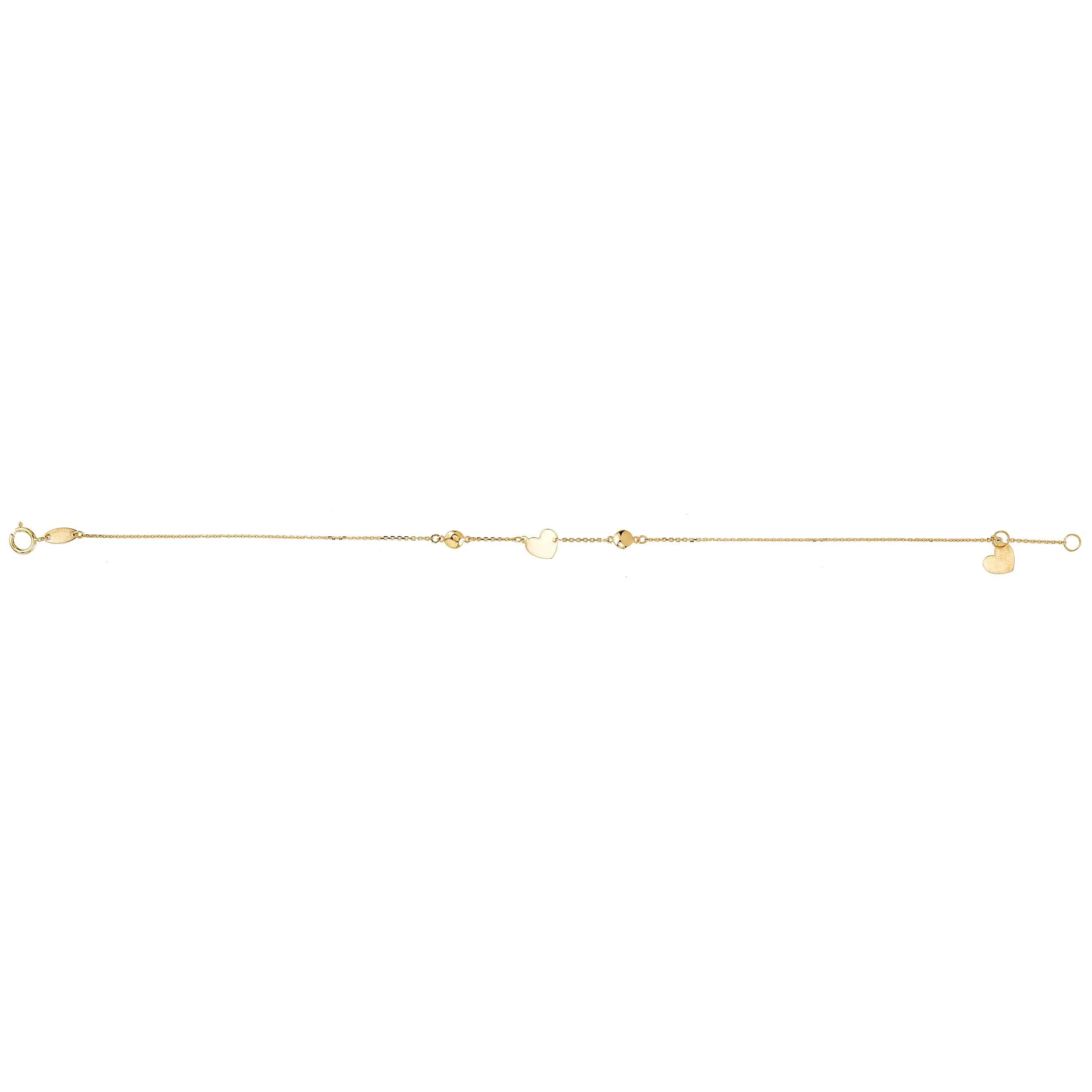 Vibholm GULD - Hjerte Armbånd - 8 karat