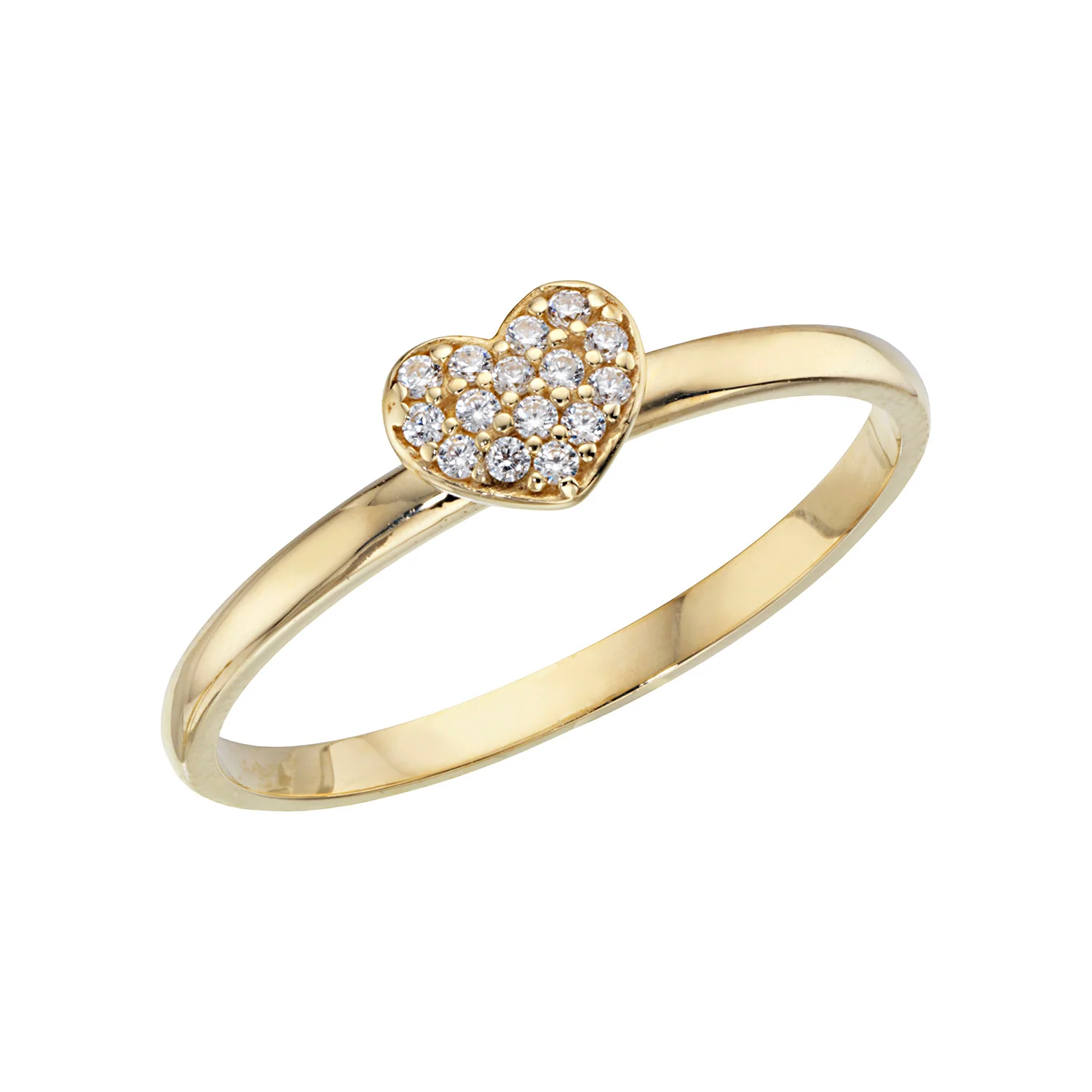 Vibholm GULD - Hjerte ring - 8 kt. guld