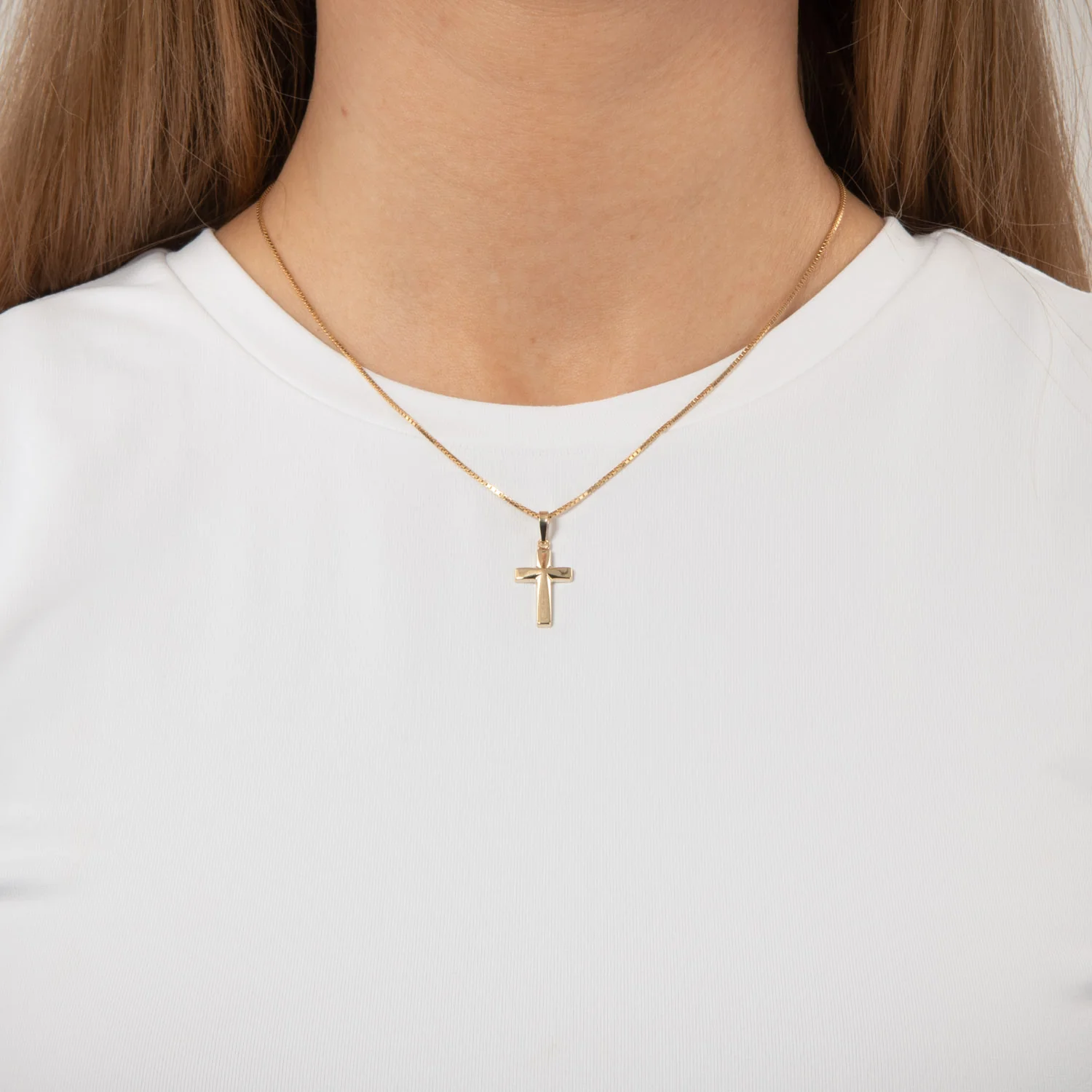 Vibholm GULD - Kors Vedhæng 18 mm - BSC50/ISTP14030-8 - Image 2